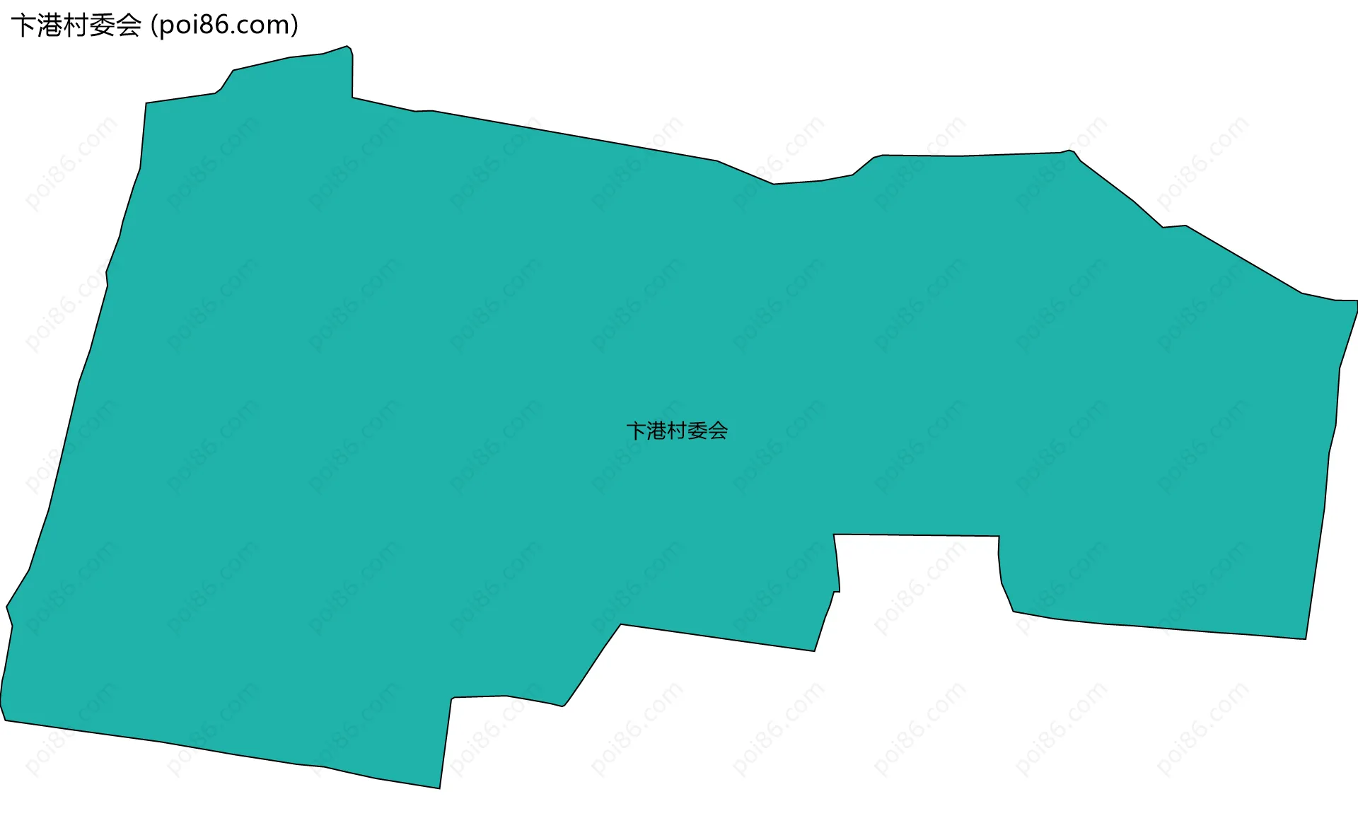 卞港村委会边界地图