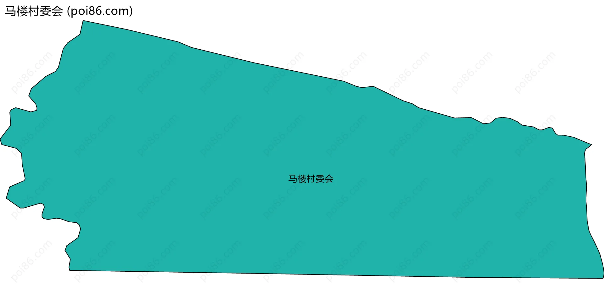 马楼村委会边界地图