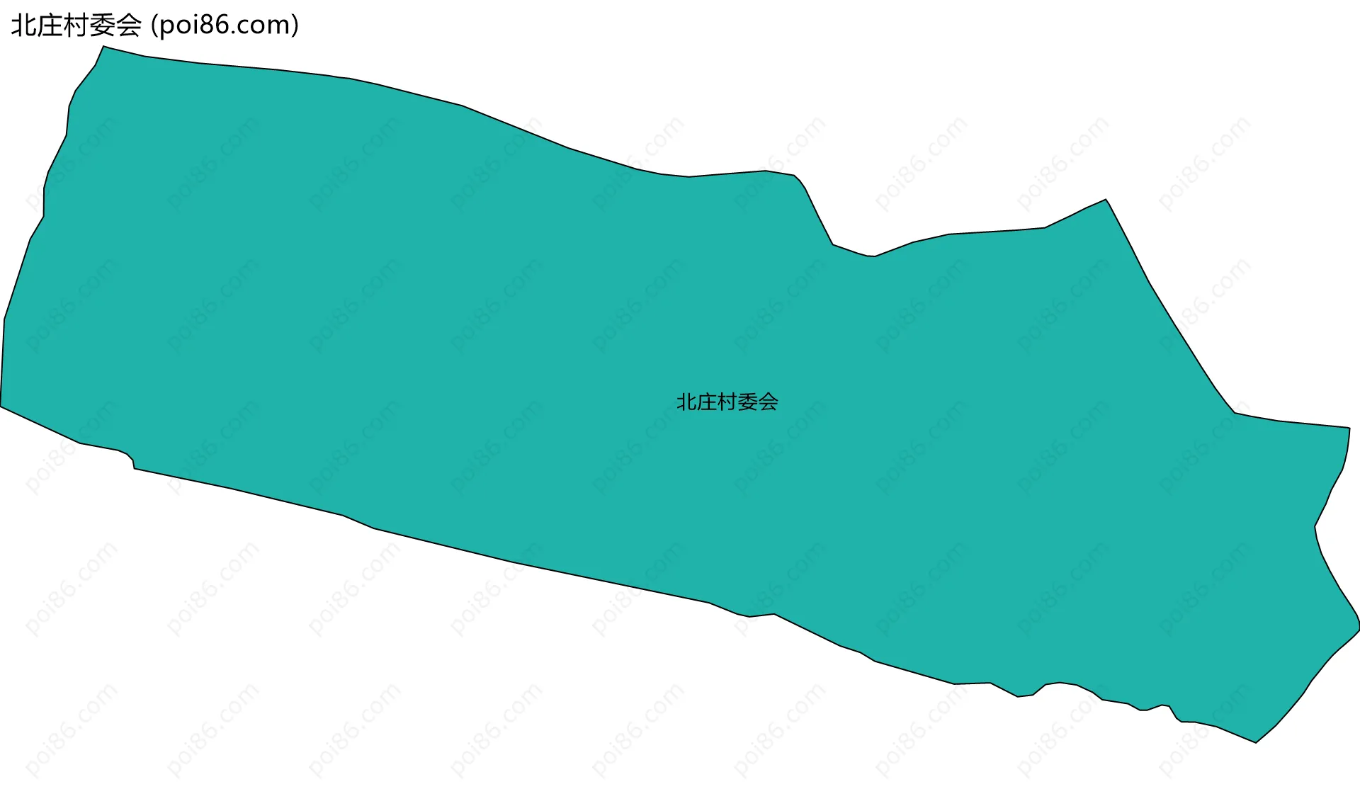 北庄村委会边界地图