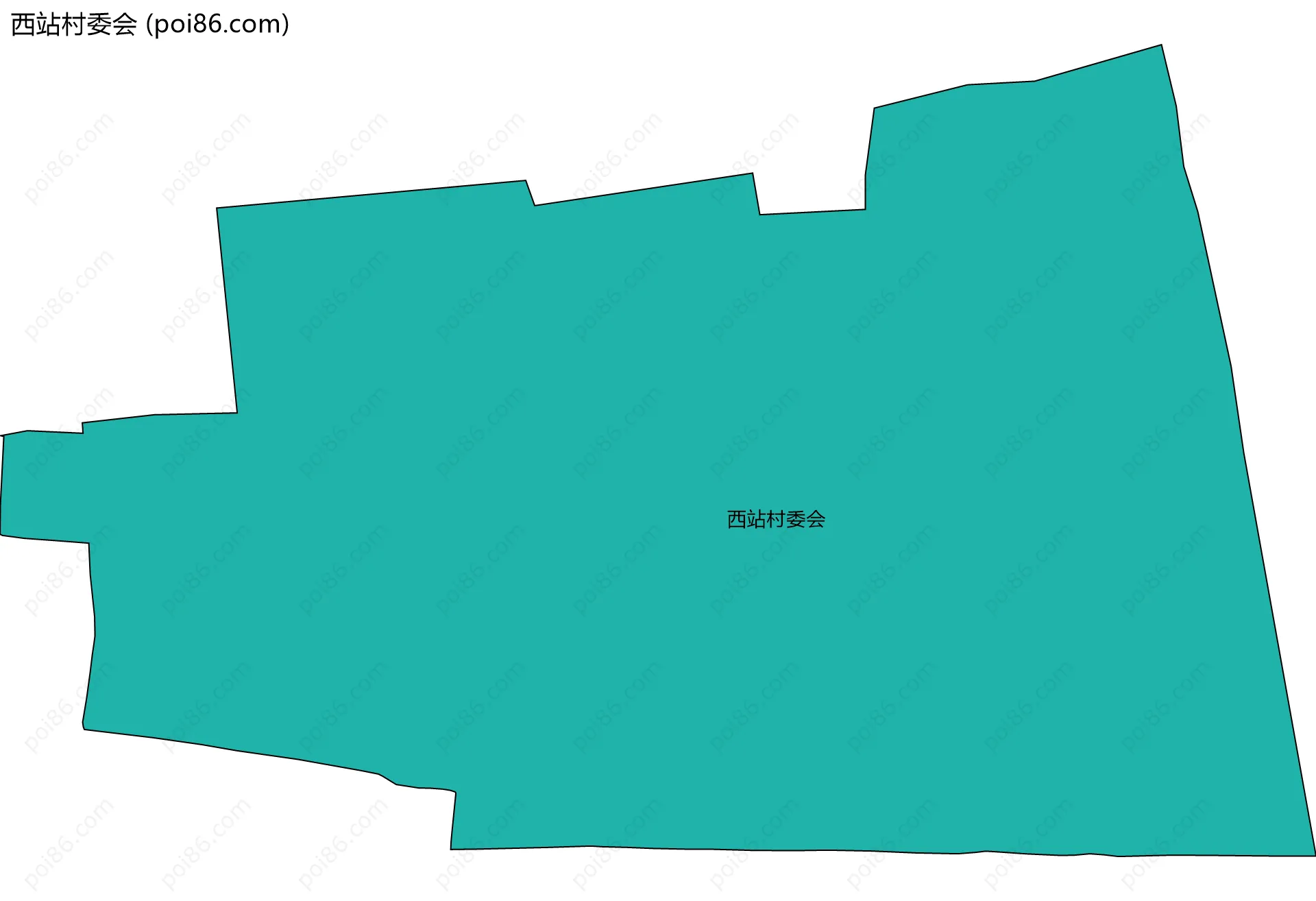 西站村委会边界地图