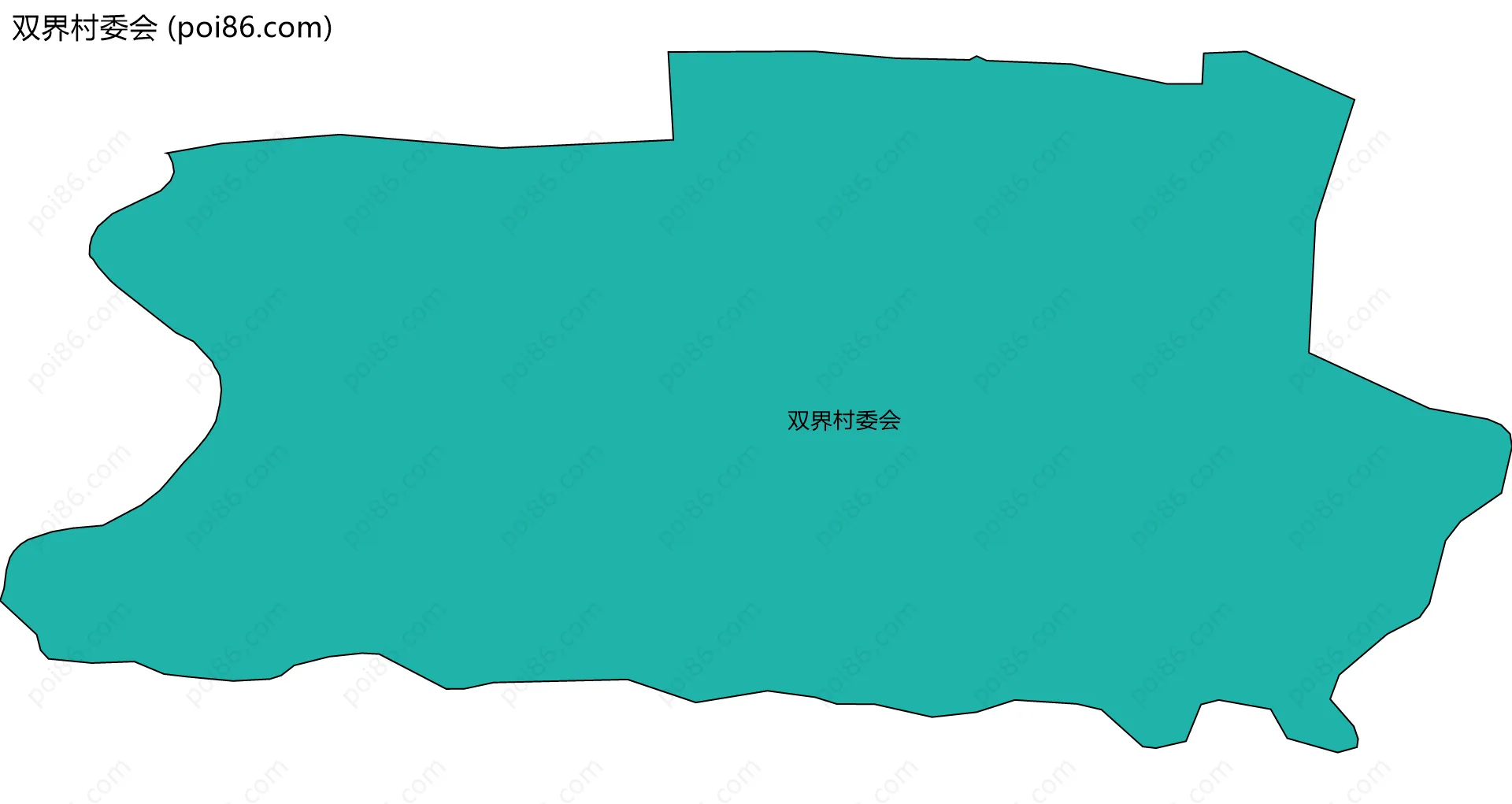 双界村委会边界地图
