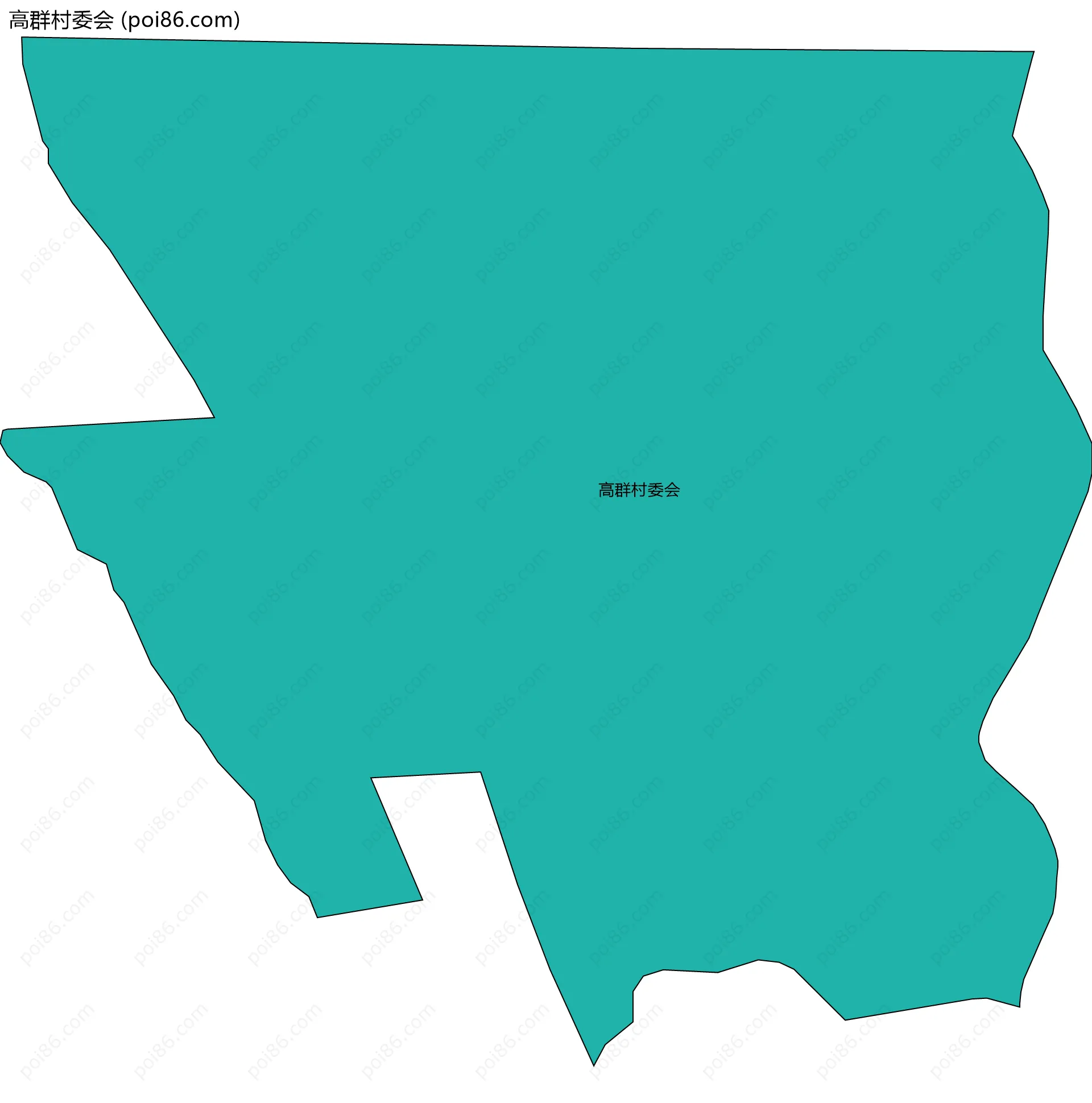 高群村委会边界地图