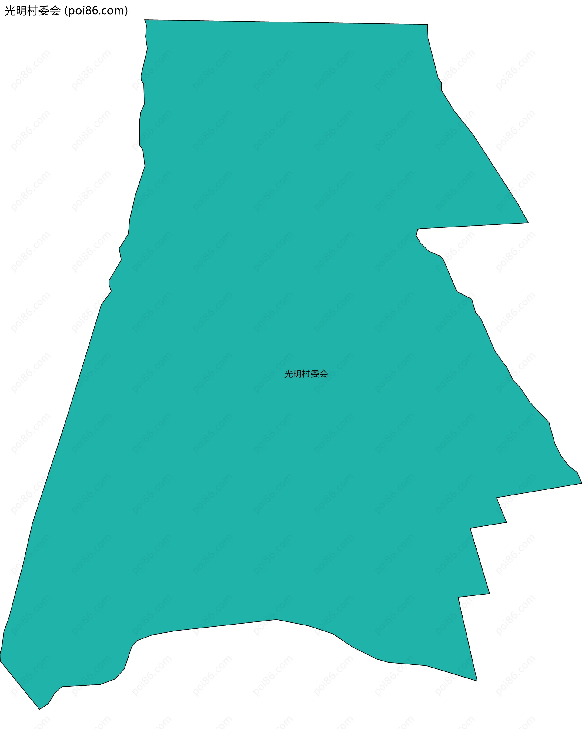 光明村委会边界地图