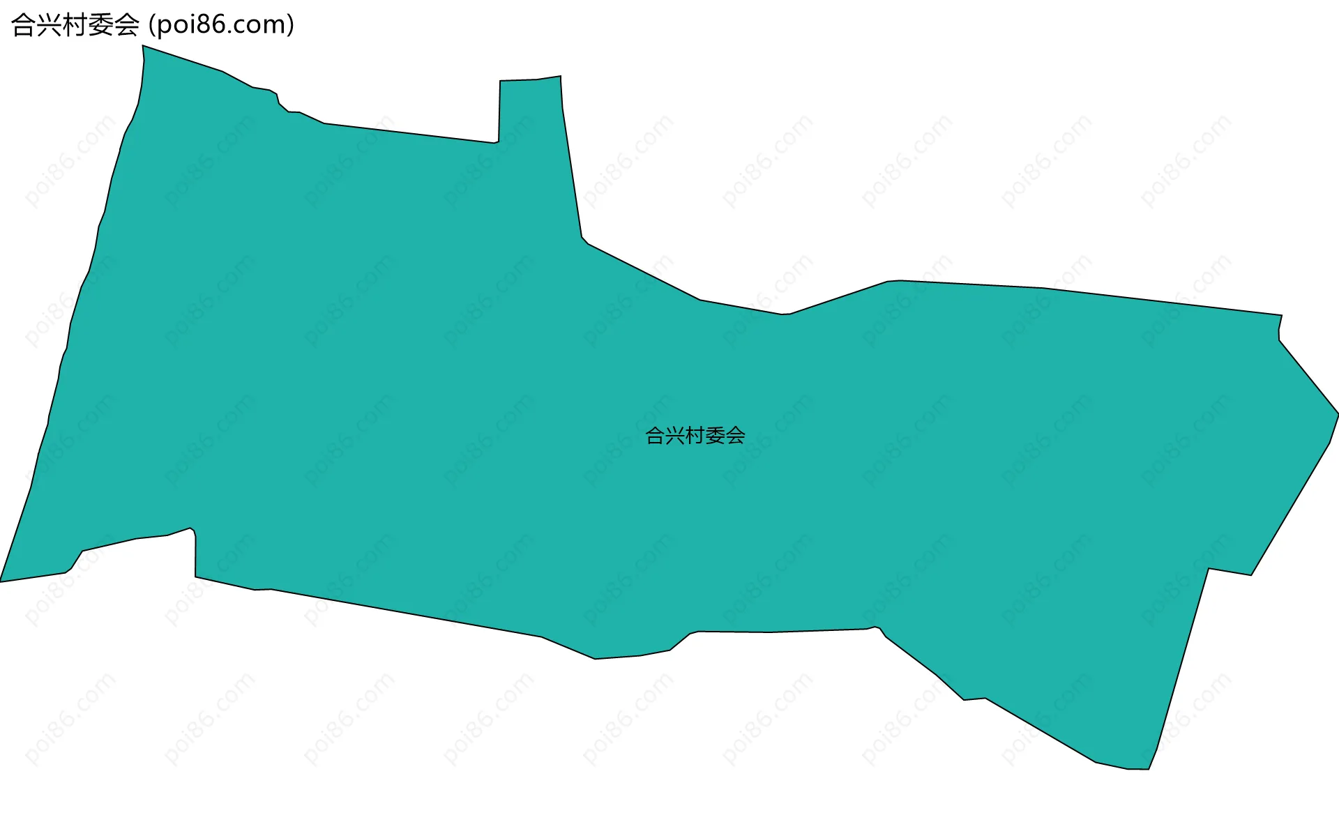 合兴村委会边界地图