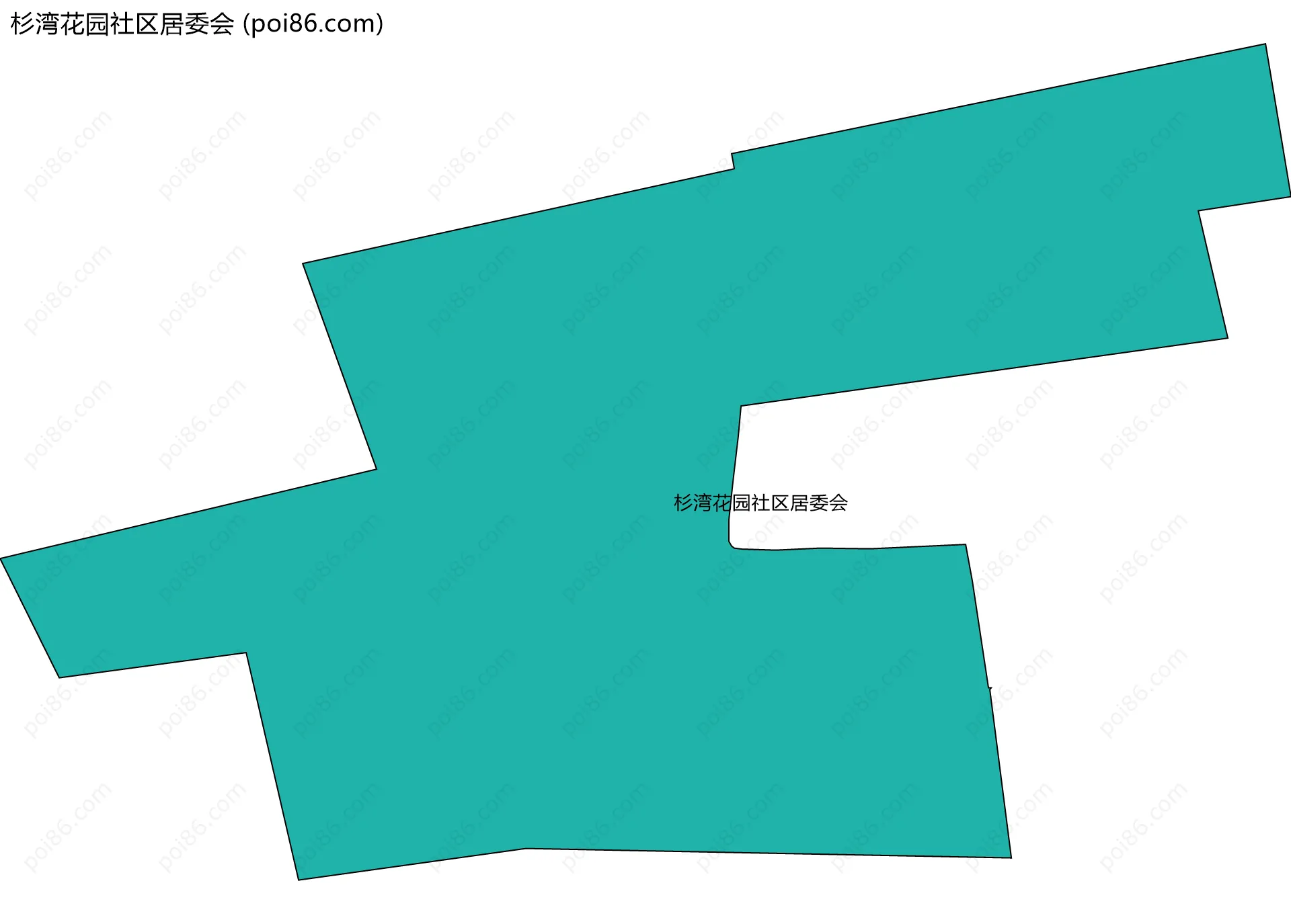 杉湾花园社区居委会边界地图