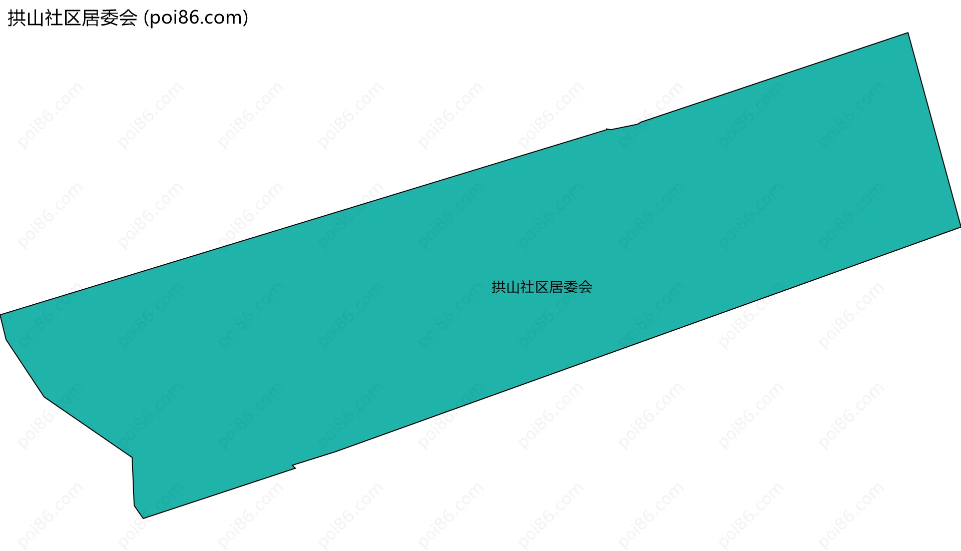 拱山社区居委会边界地图