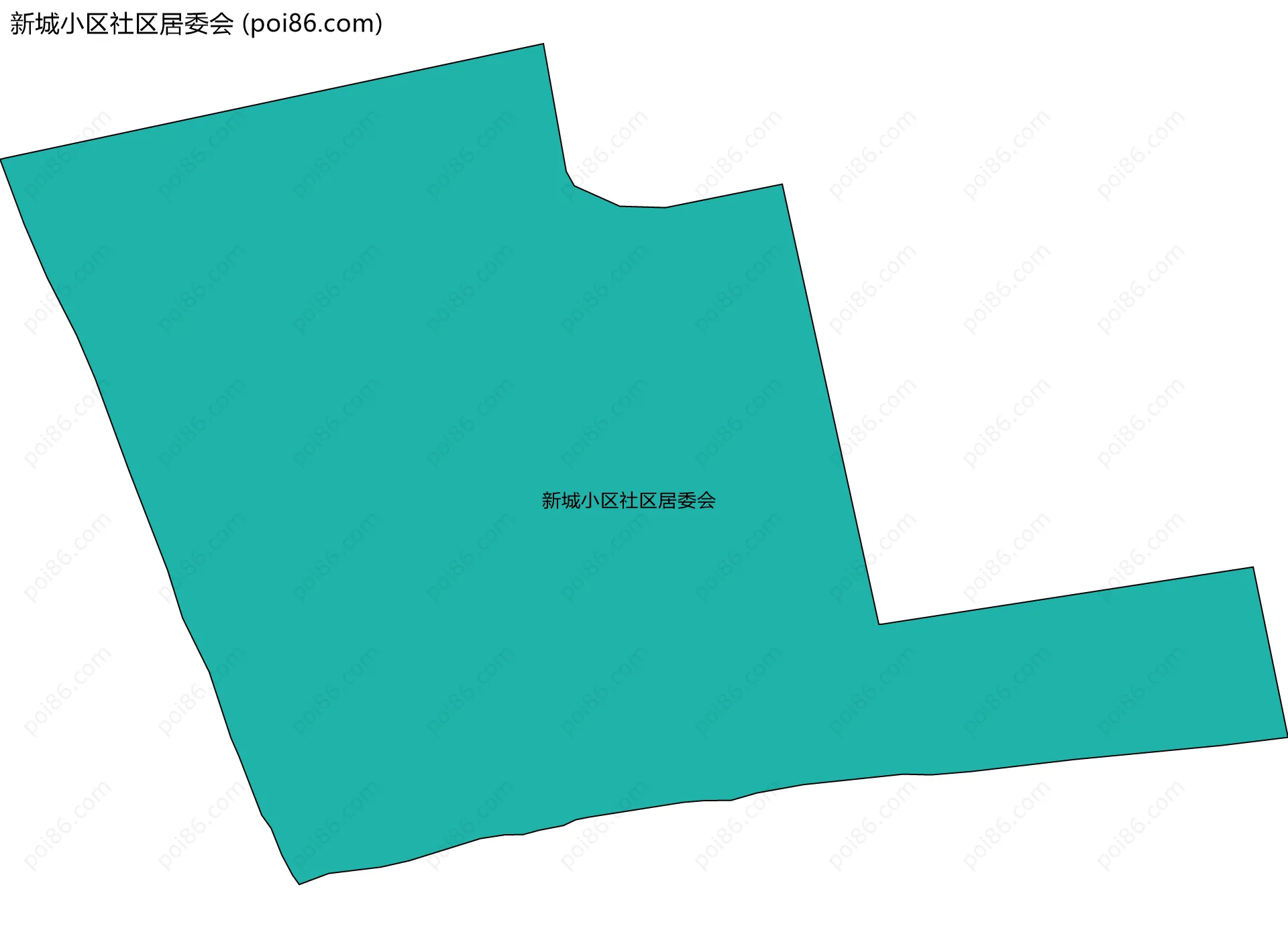 新城小区社区居委会边界地图
