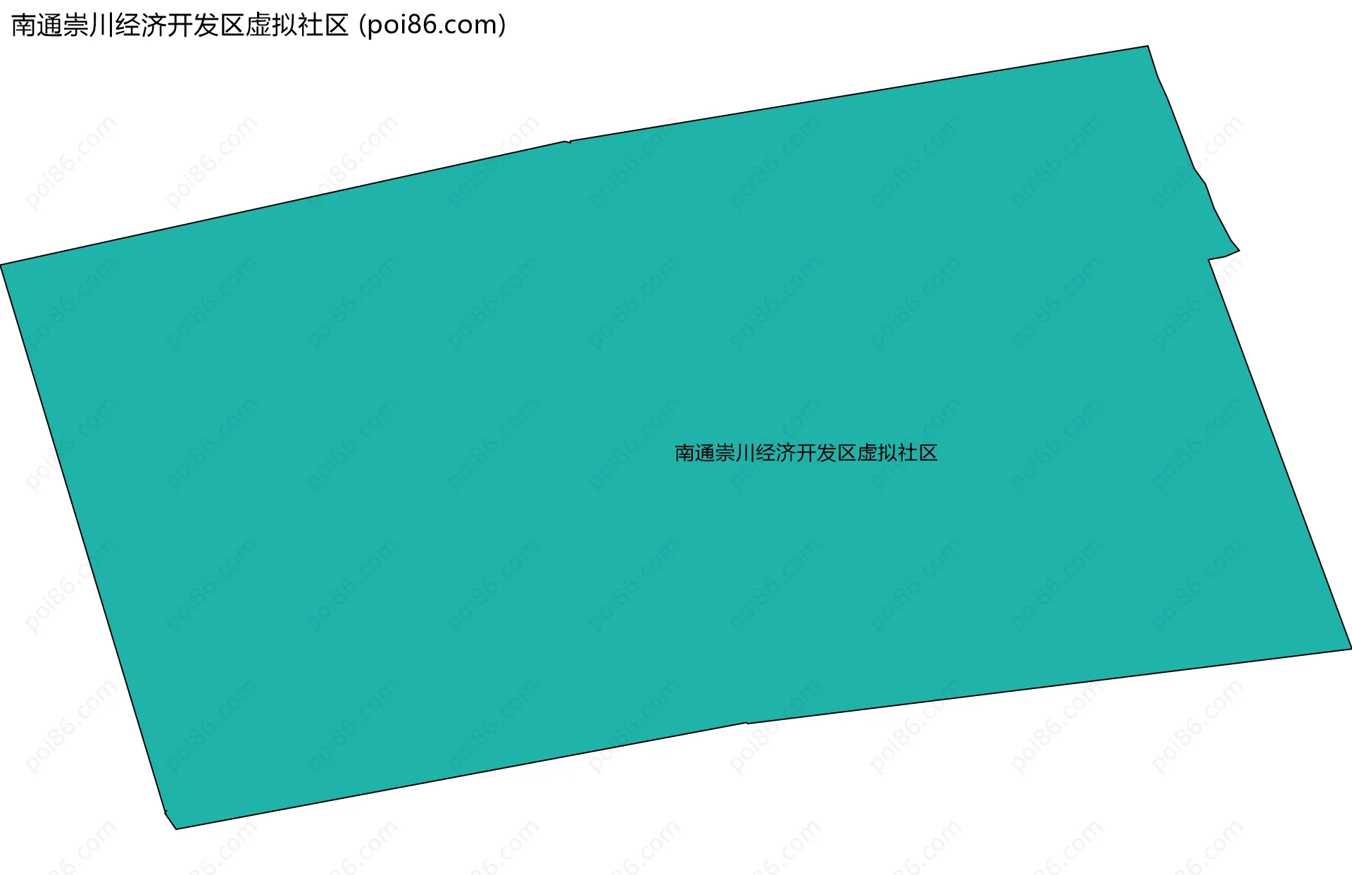 南通崇川经济开发区虚拟社区边界地图