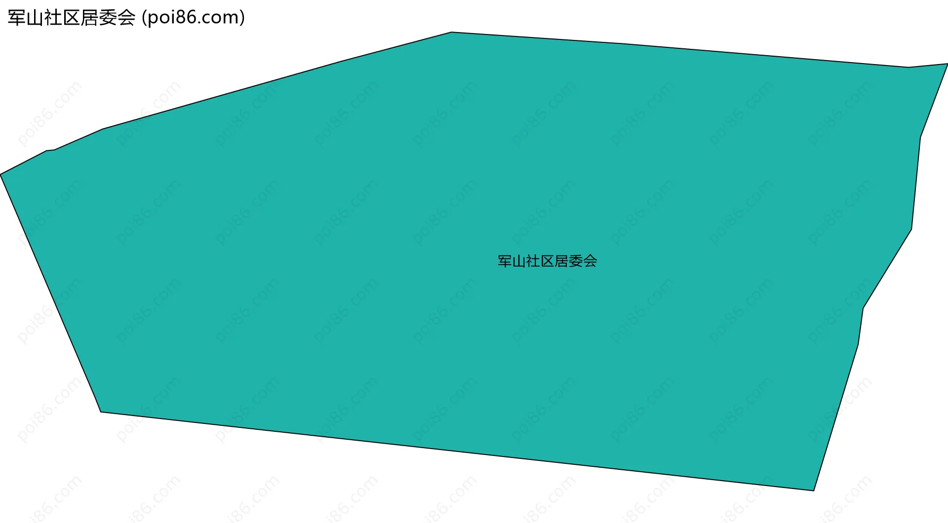 军山社区居委会边界地图
