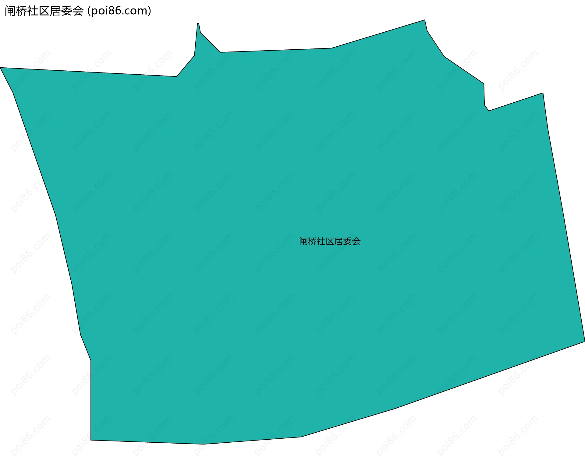 闸桥社区居委会边界地图