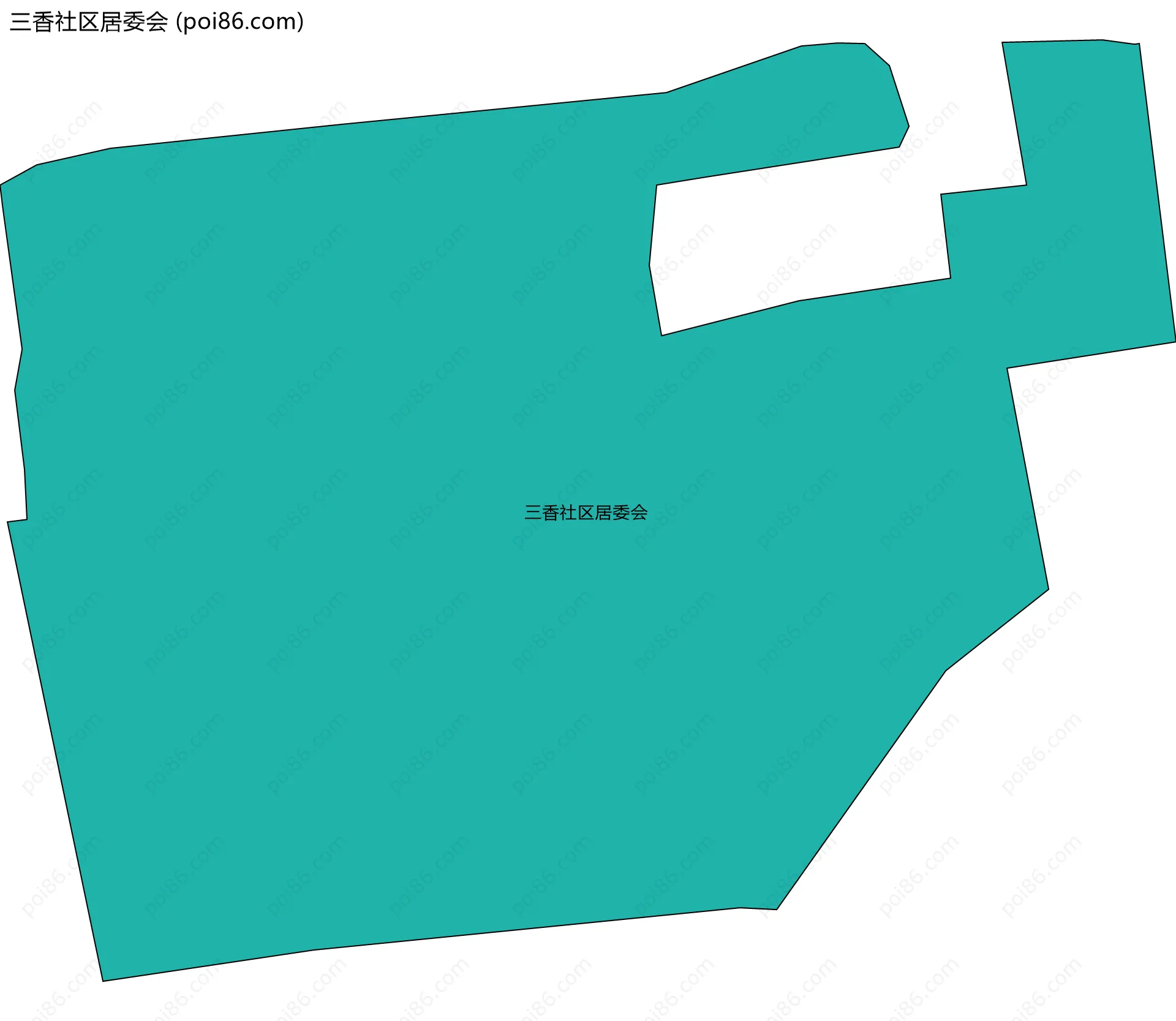 三香社区居委会边界地图