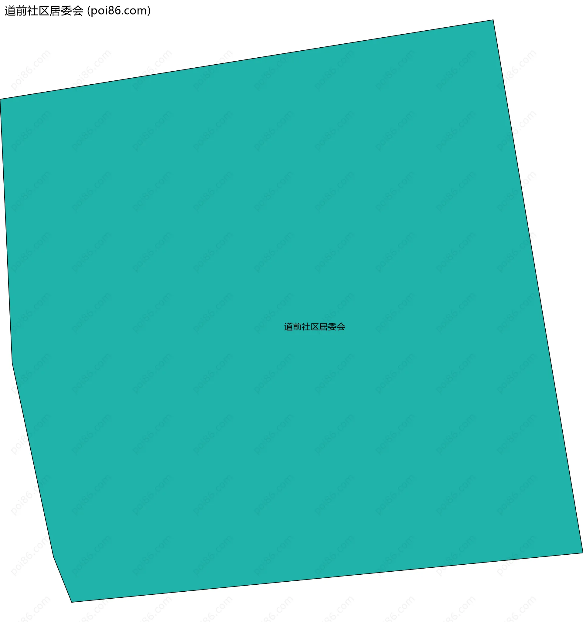 道前社区居委会边界地图