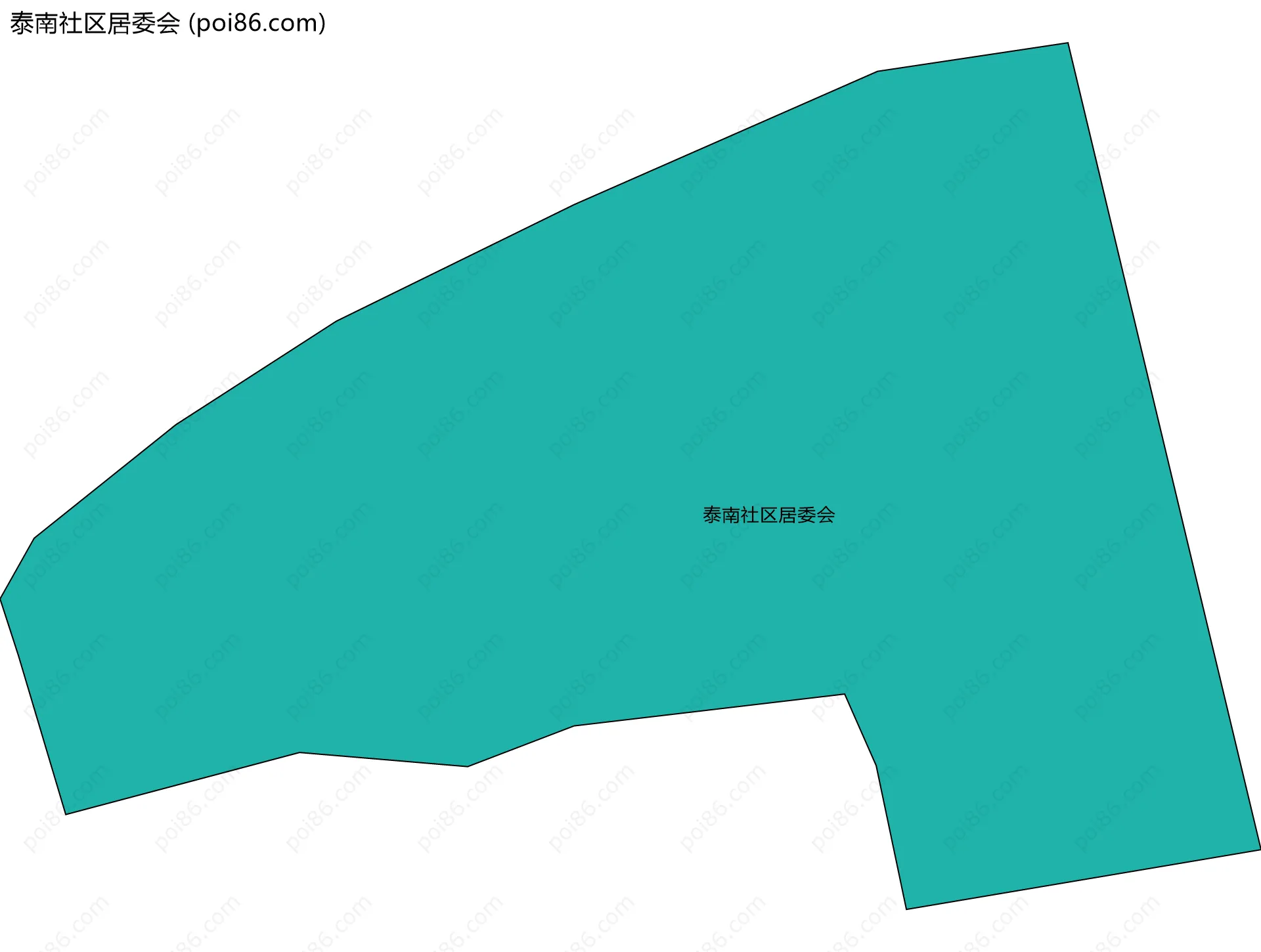 泰南社区居委会边界地图