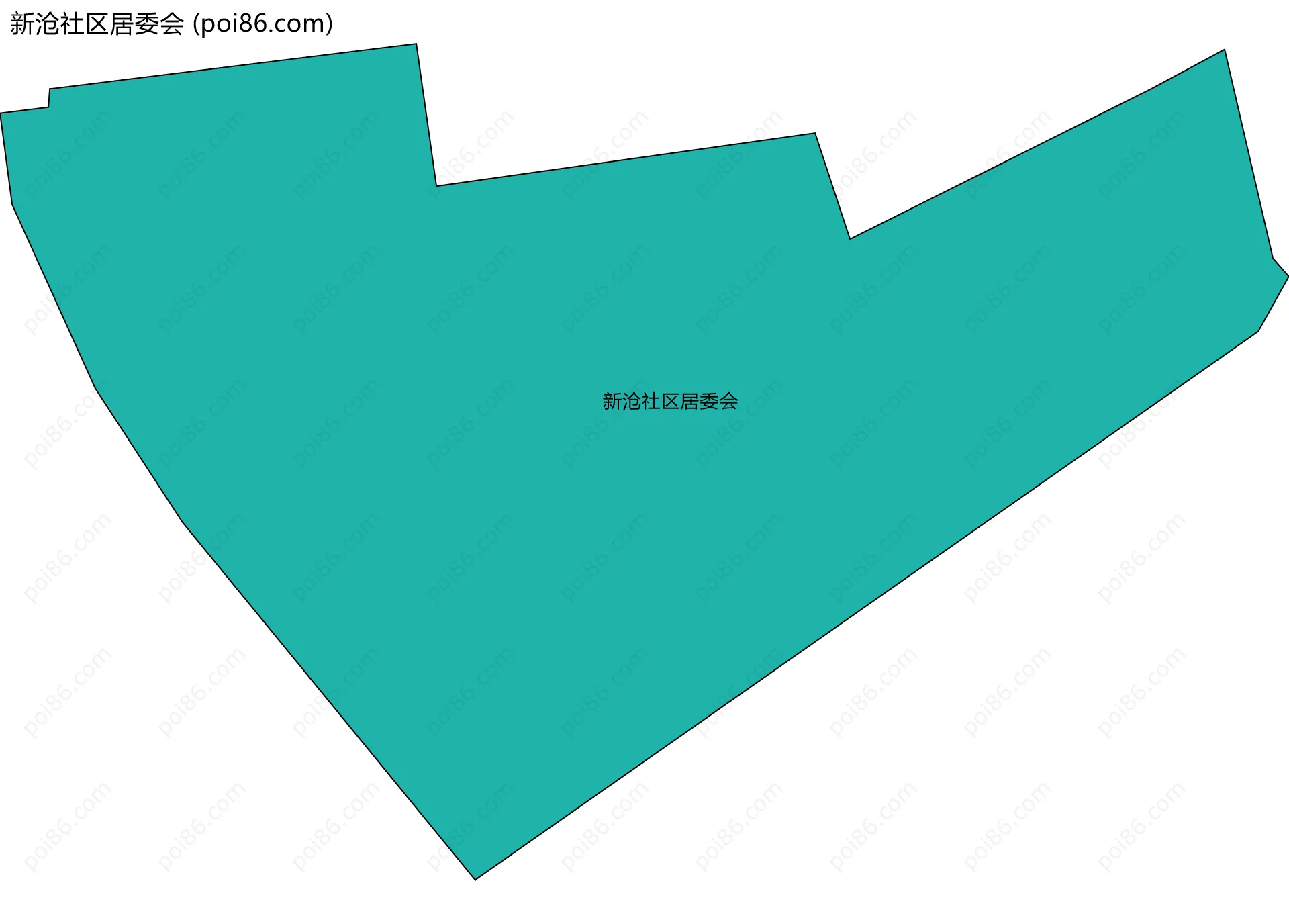 新沧社区居委会边界地图
