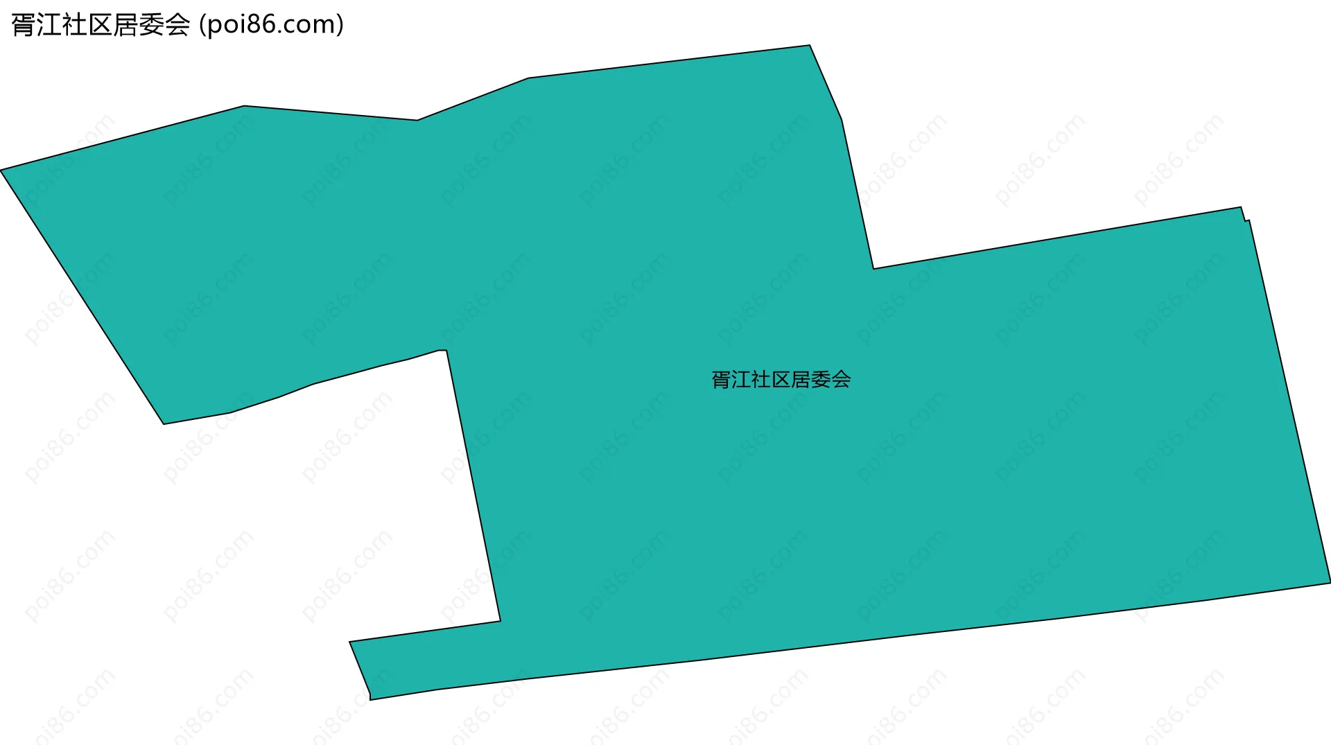 胥江社区居委会边界地图