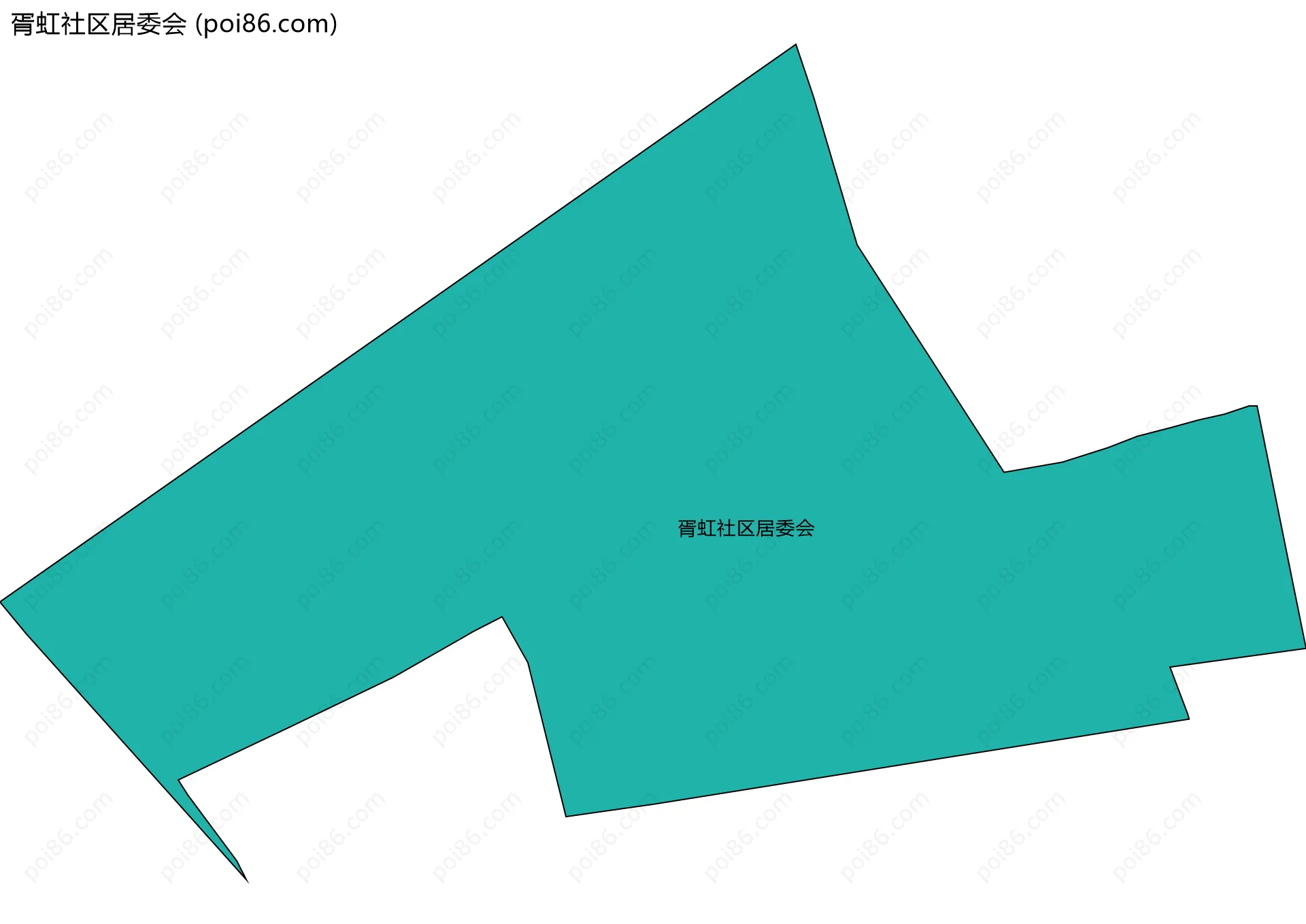 胥虹社区居委会边界地图