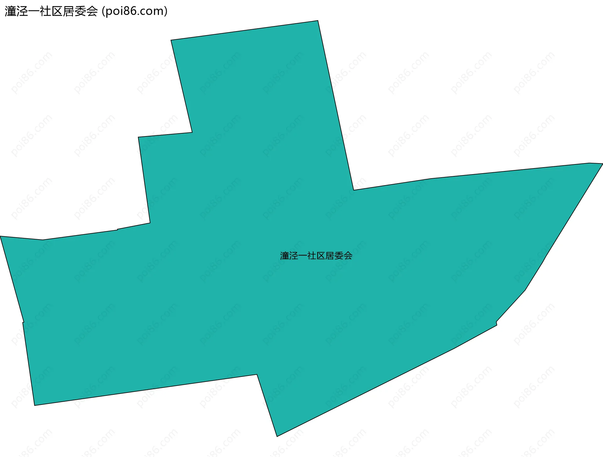 潼泾一社区居委会边界地图