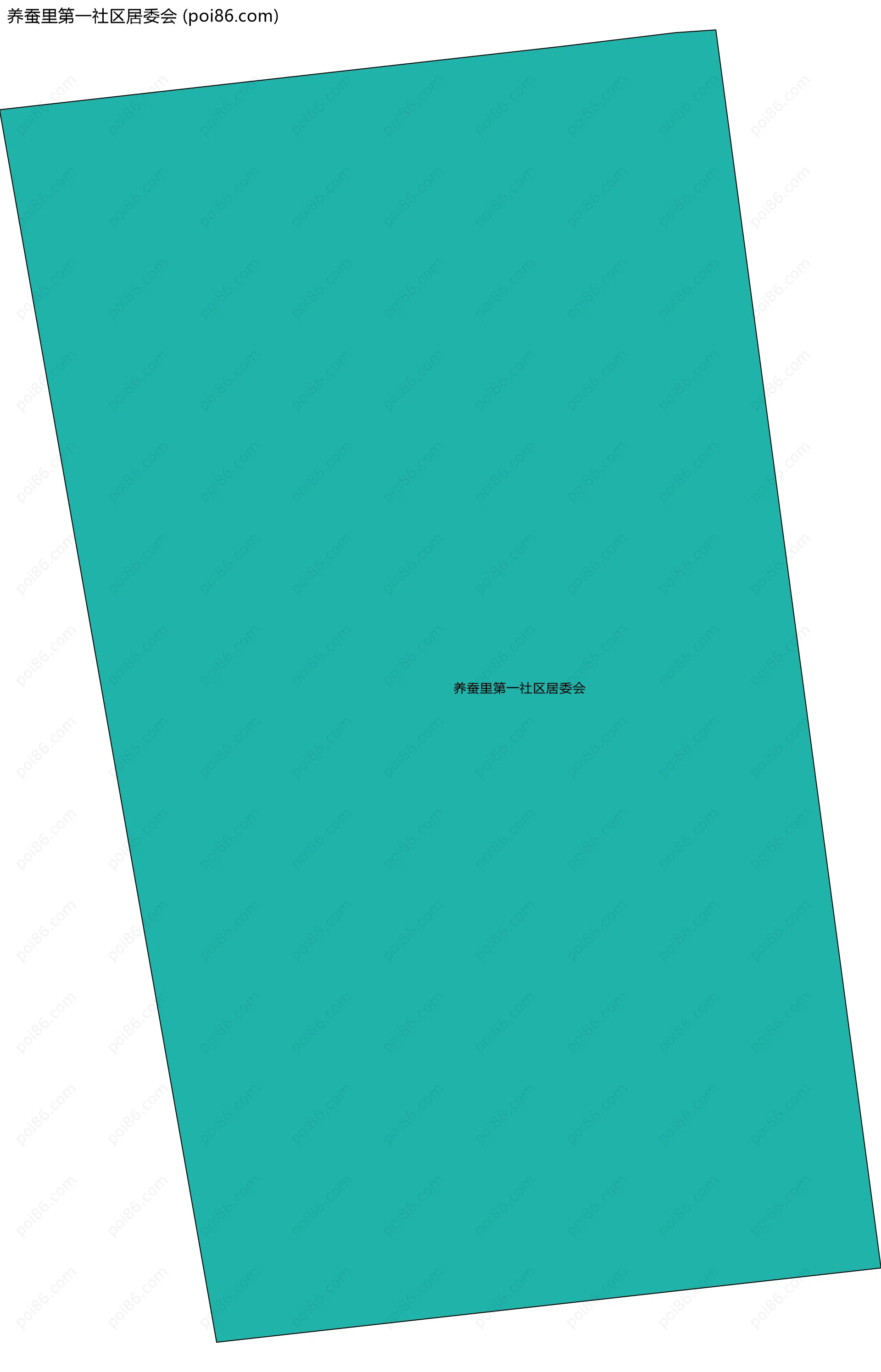 养蚕里第一社区居委会边界地图