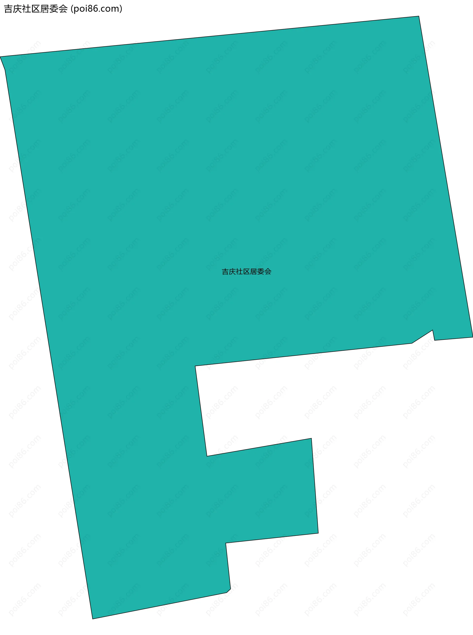 吉庆社区居委会边界地图