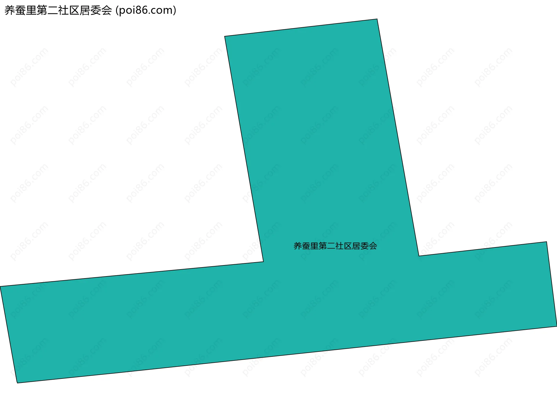 养蚕里第二社区居委会边界地图