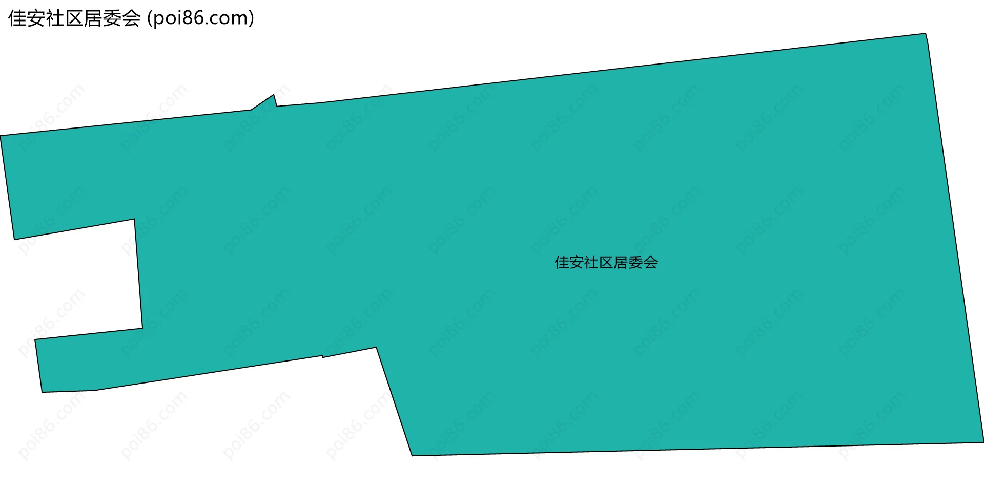 佳安社区居委会边界地图