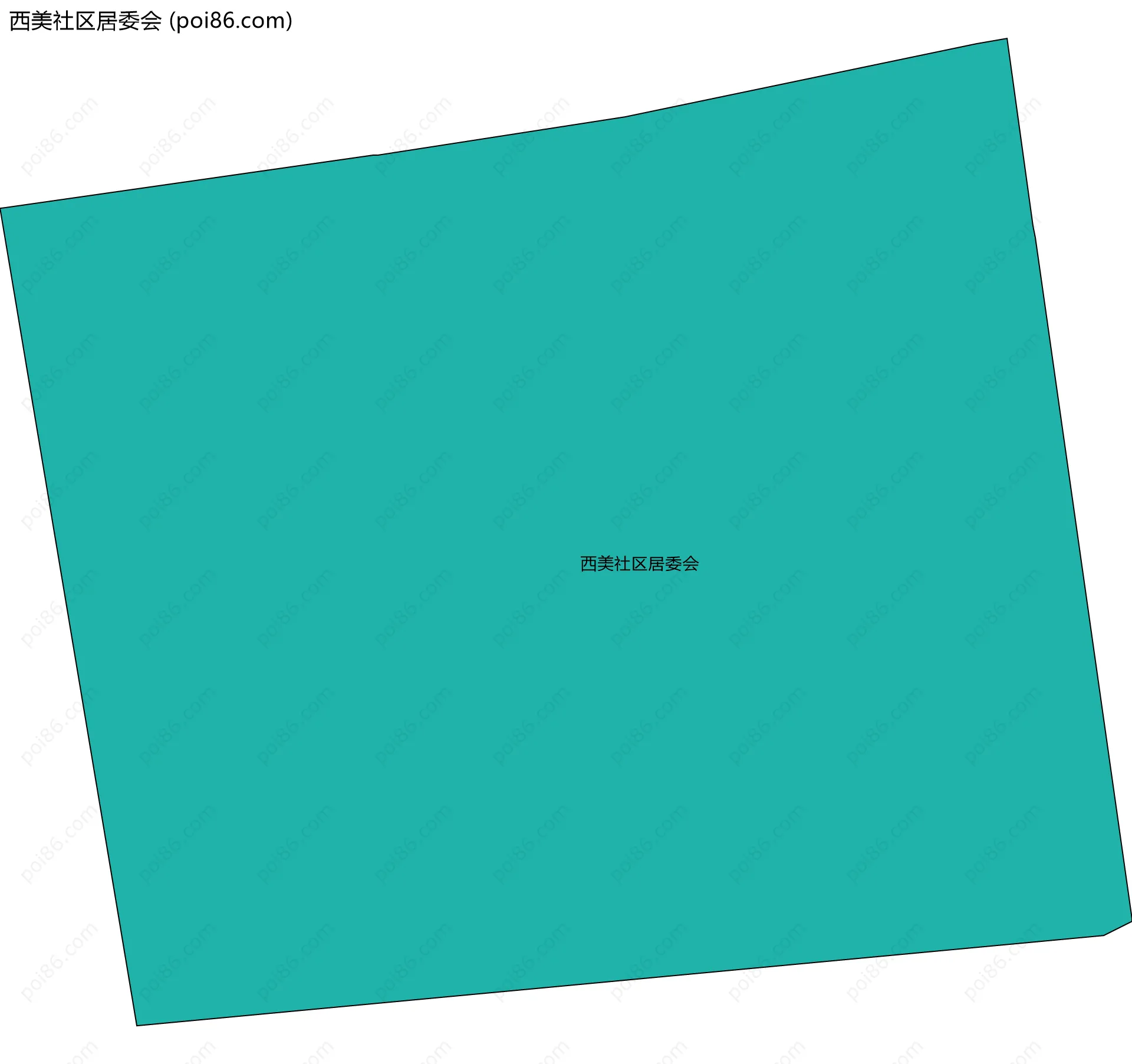 西美社区居委会边界地图