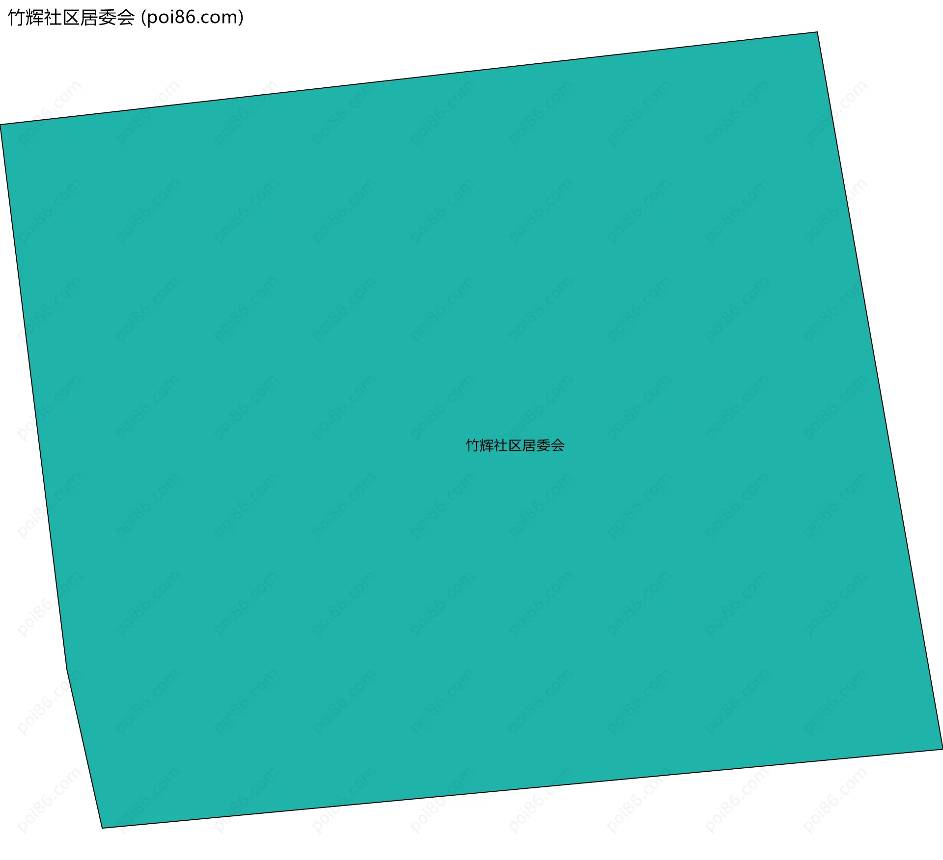 竹辉社区居委会边界地图