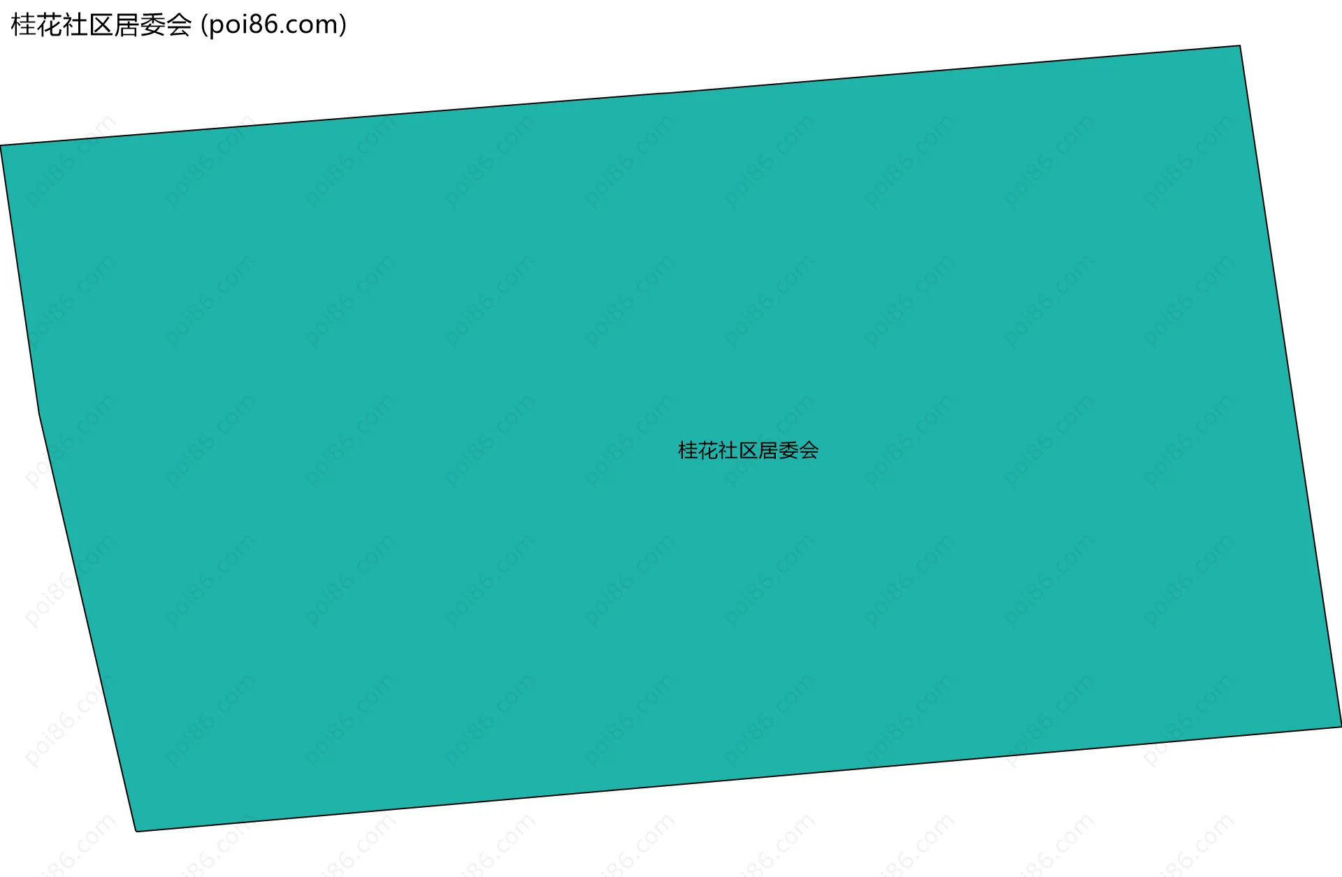 桂花社区居委会边界地图