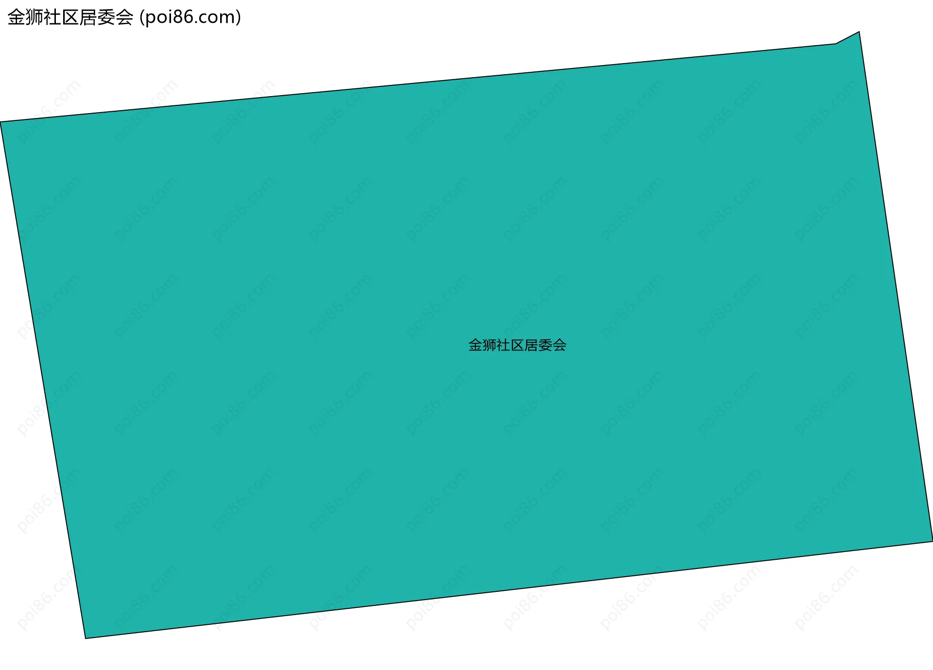金狮社区居委会边界地图