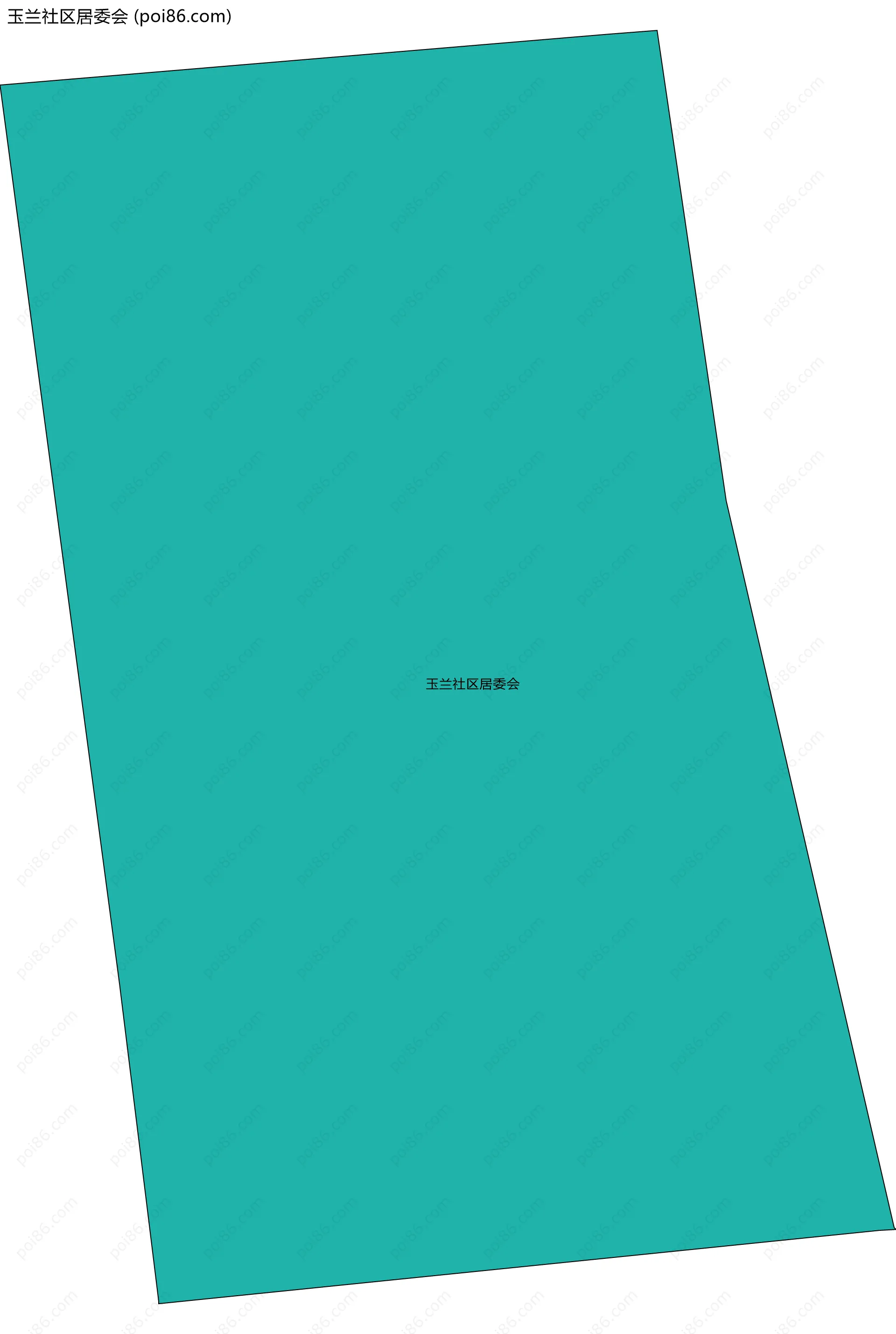 玉兰社区居委会边界地图