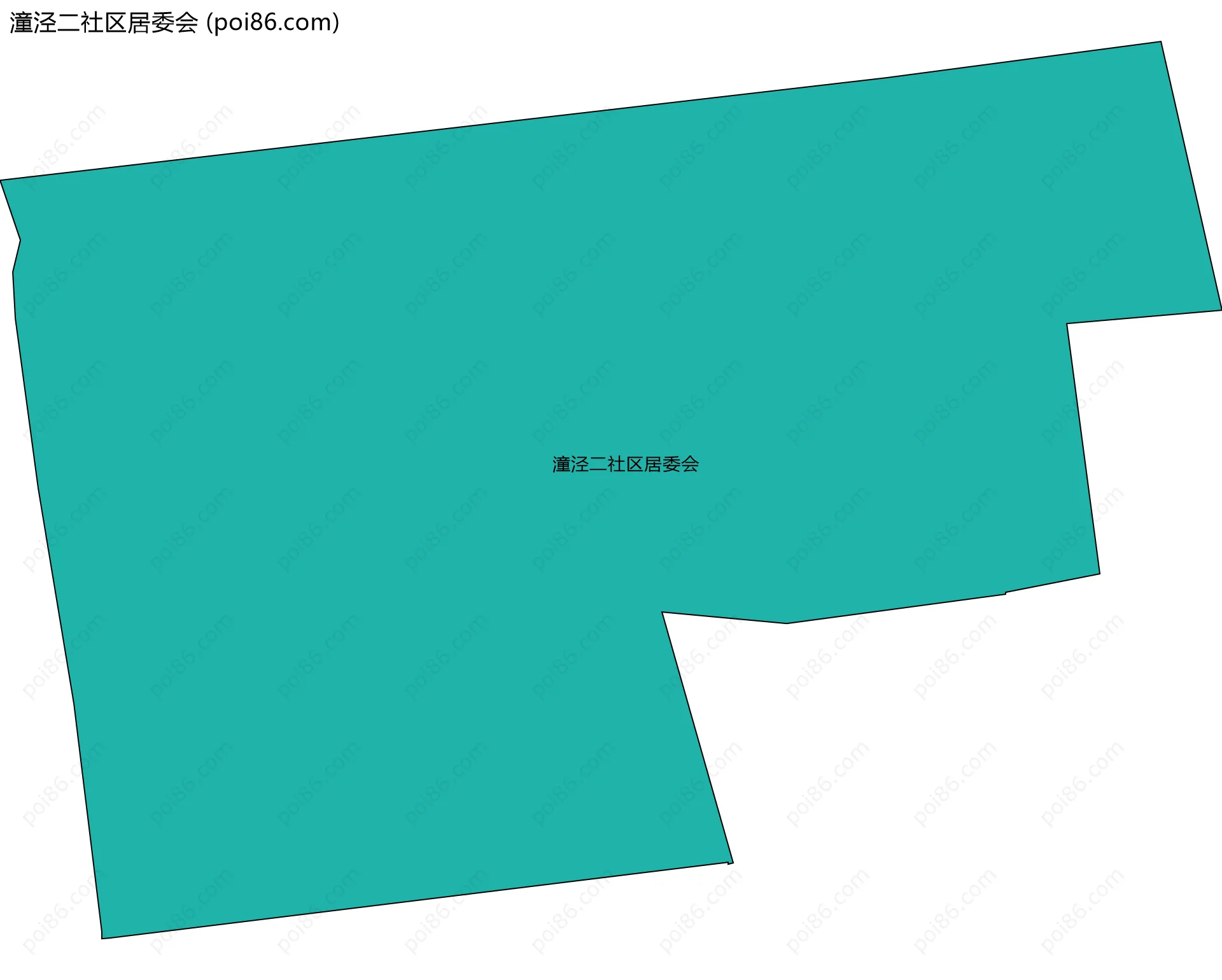 潼泾二社区居委会边界地图