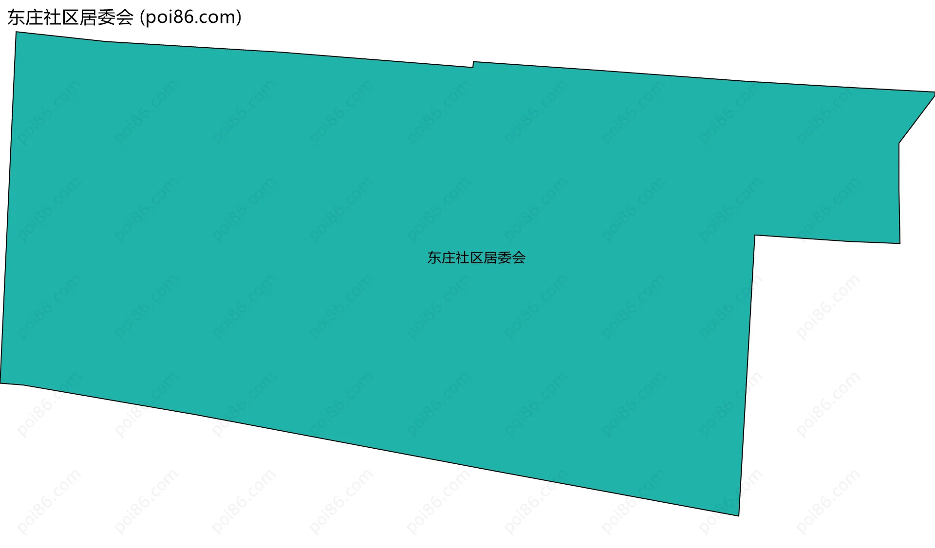 东庄社区居委会边界地图