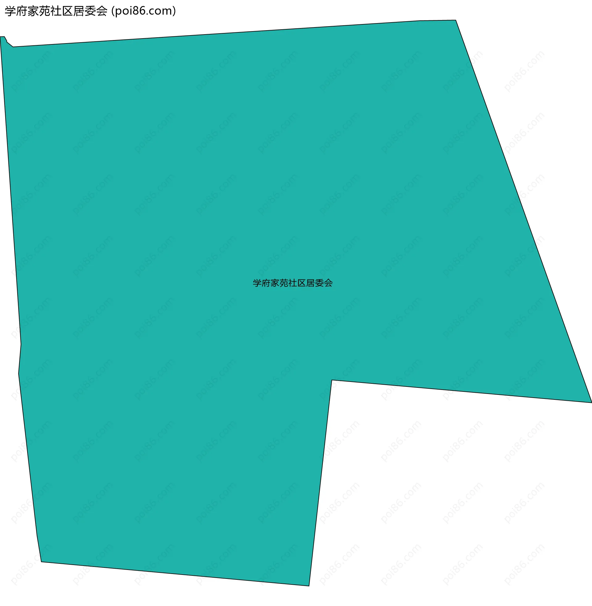 学府家苑社区居委会边界地图