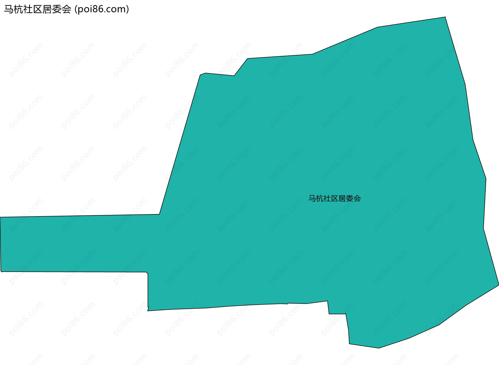 马杭社区居委会边界地图