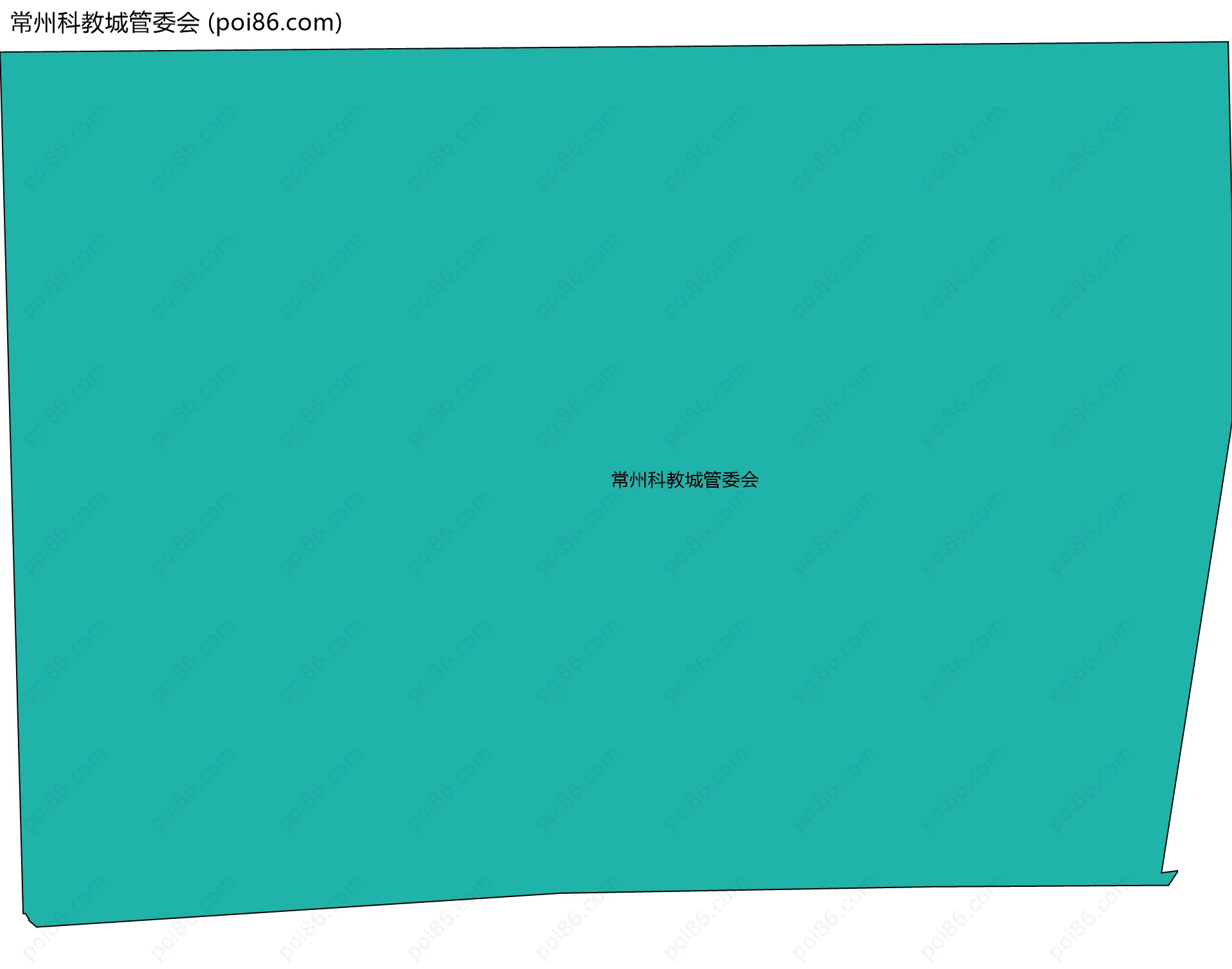 常州科教城管委会边界地图