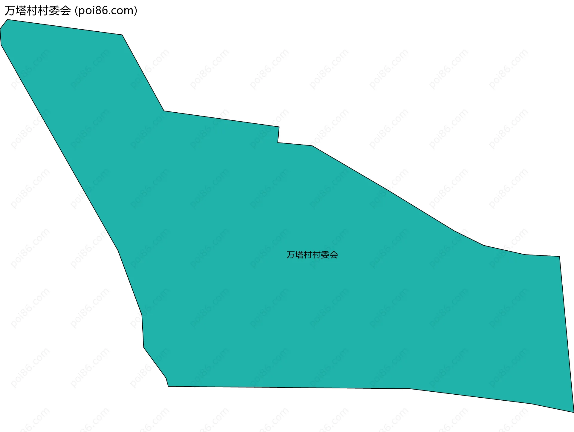万塔村村委会边界地图