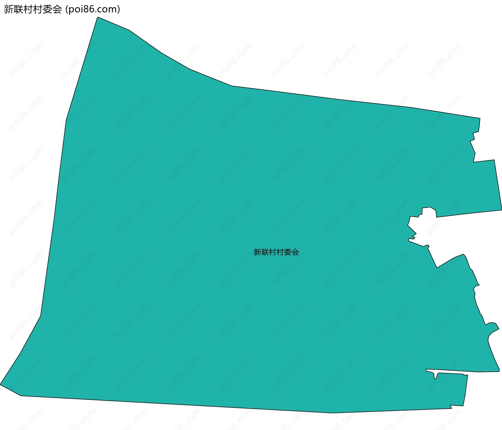 新联村村委会边界地图