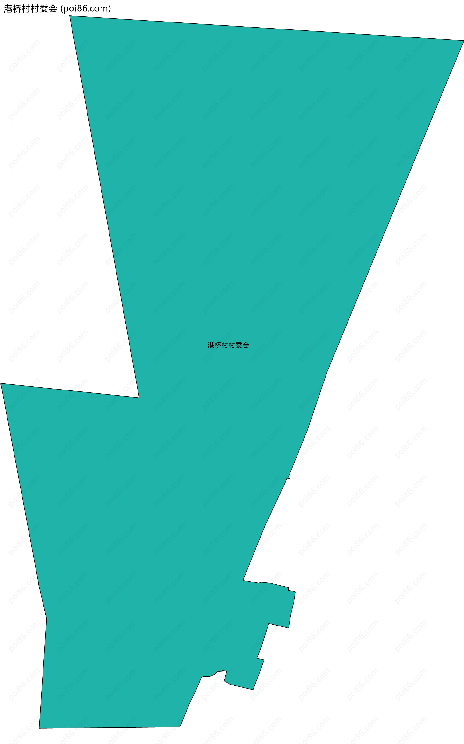 港桥村村委会边界地图