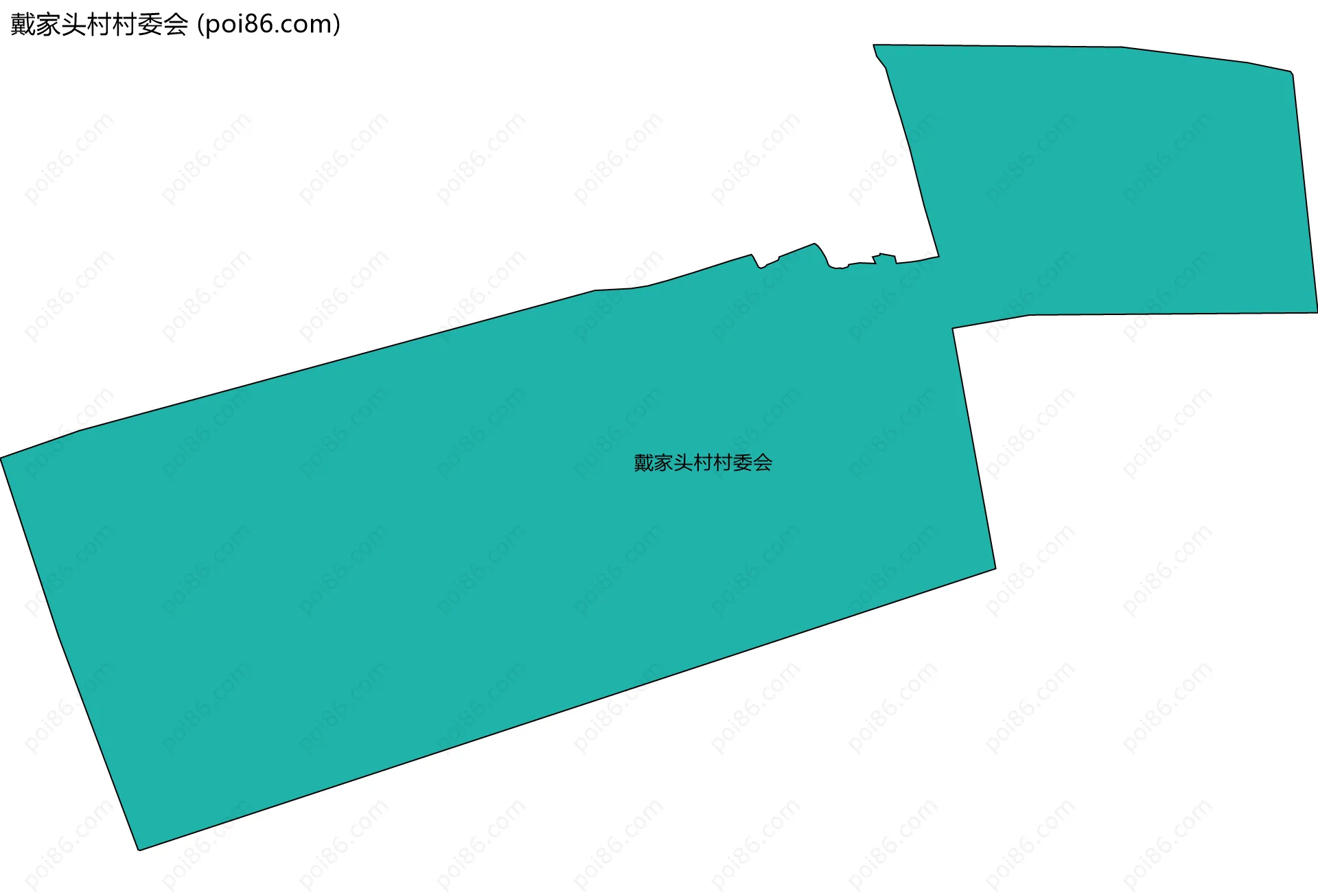 戴家头村村委会边界地图