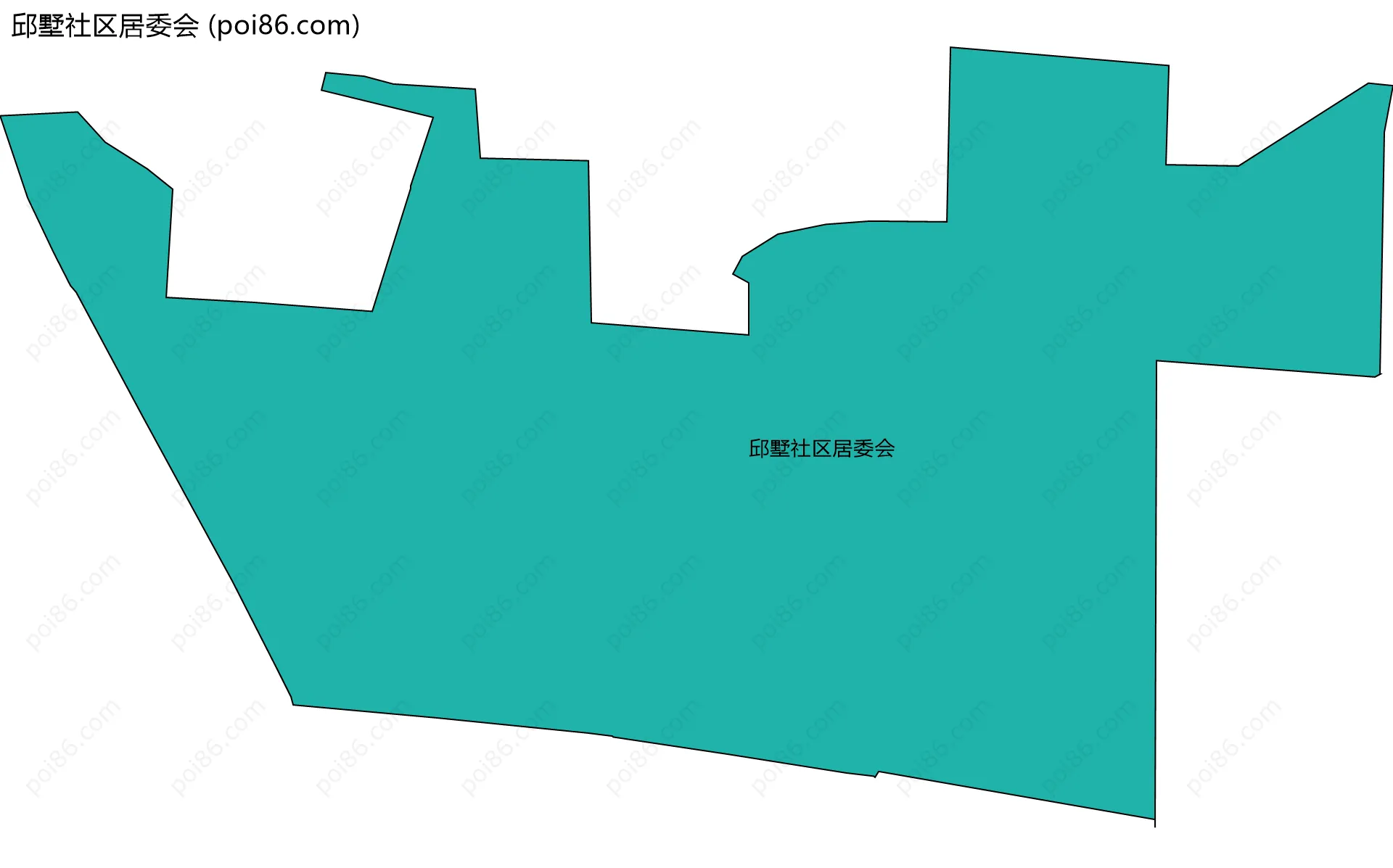 邱墅社区居委会边界地图