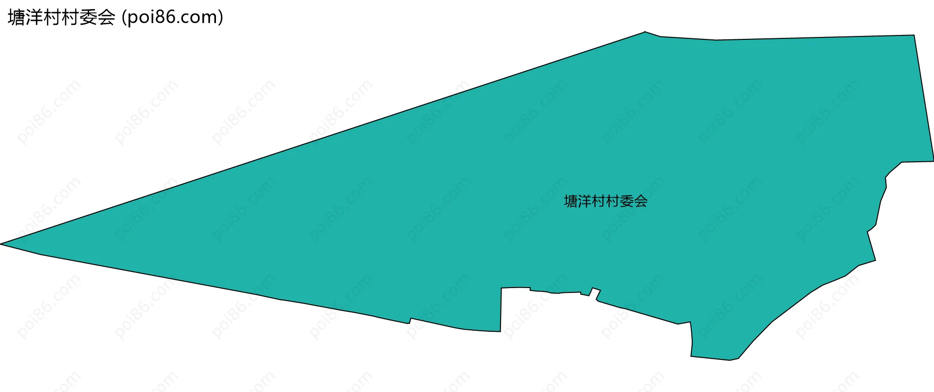 塘洋村村委会边界地图