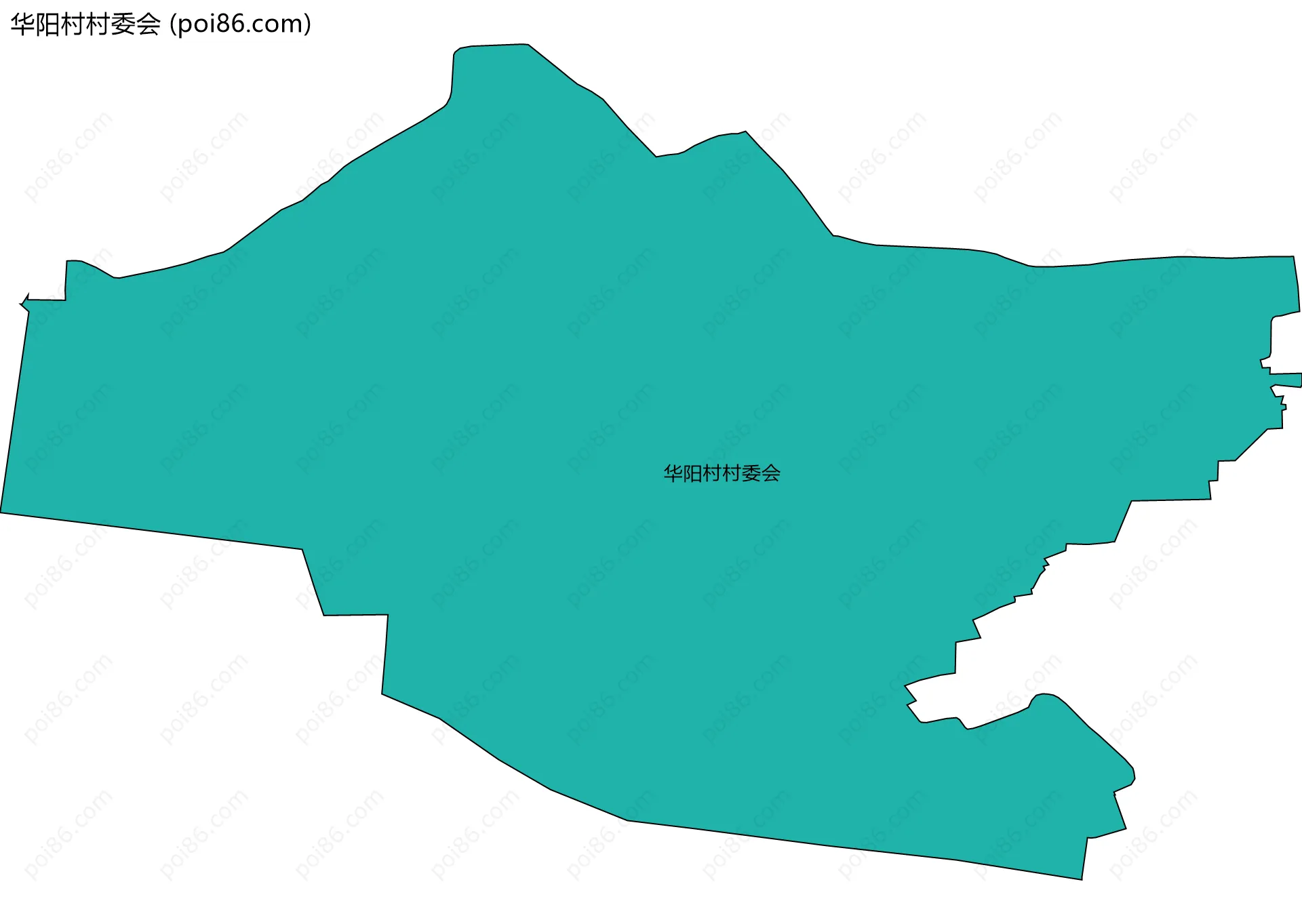 华阳村村委会边界地图