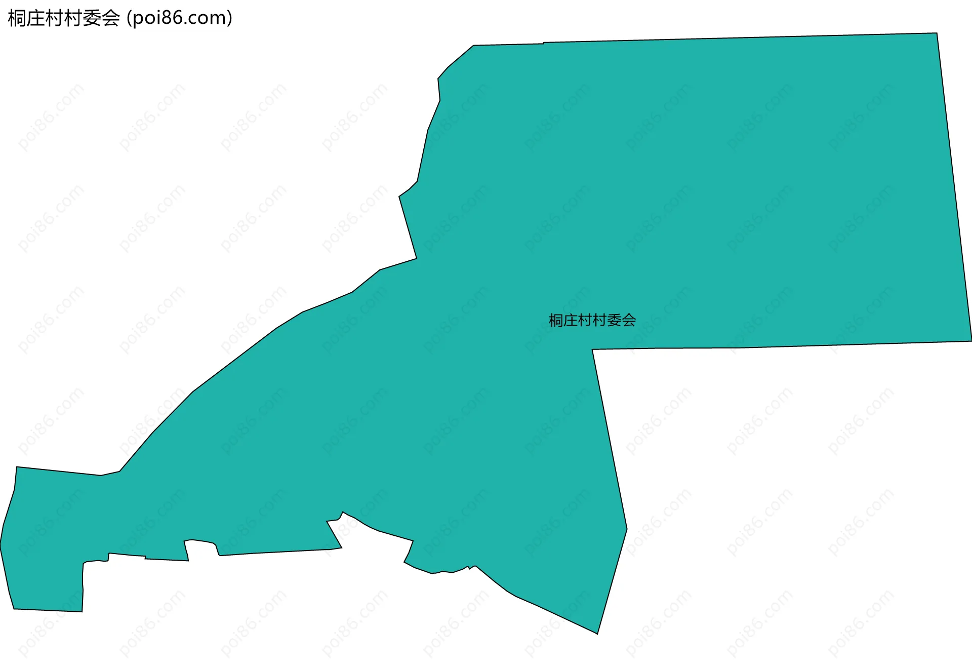 桐庄村村委会边界地图