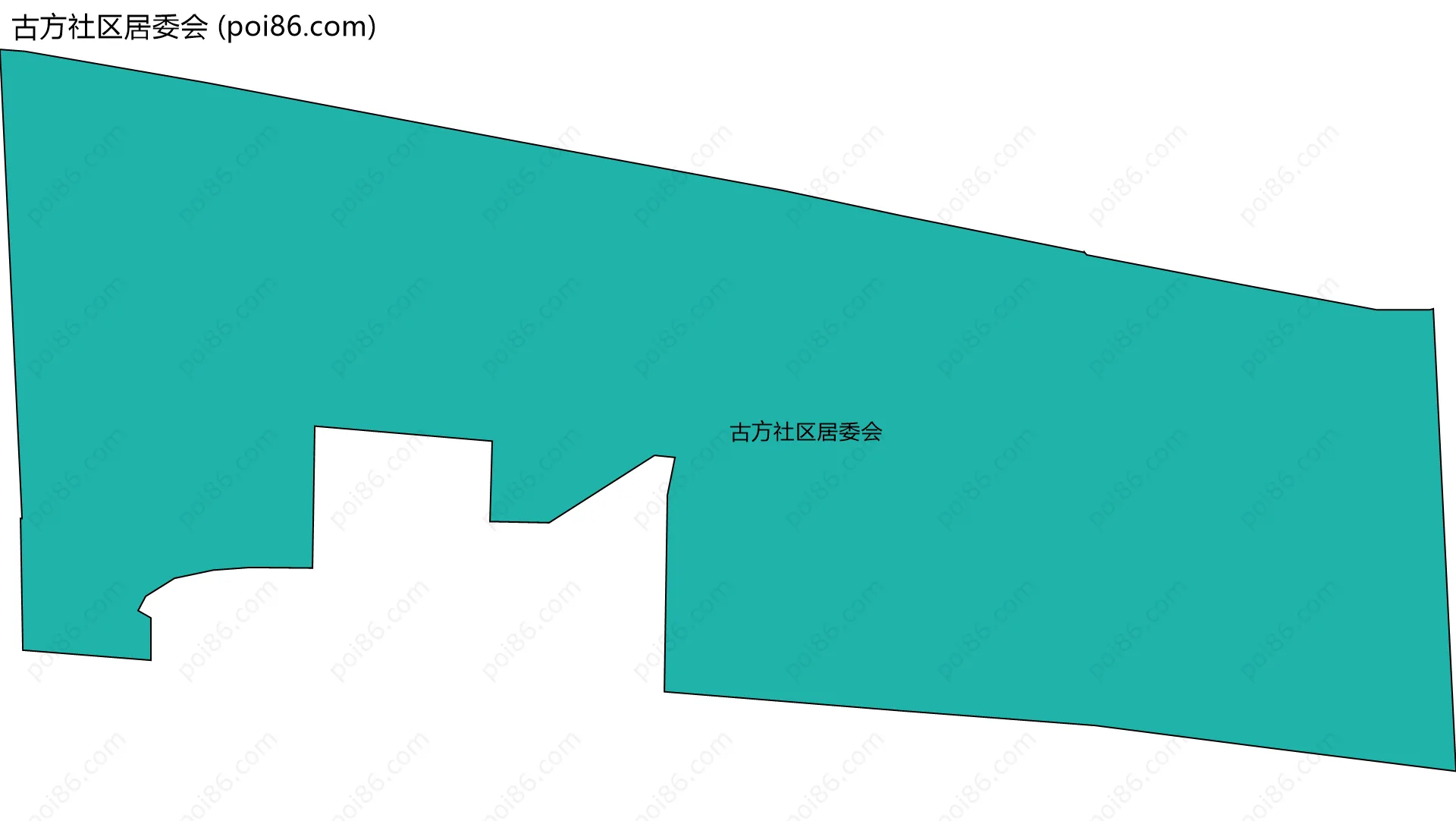 古方社区居委会边界地图