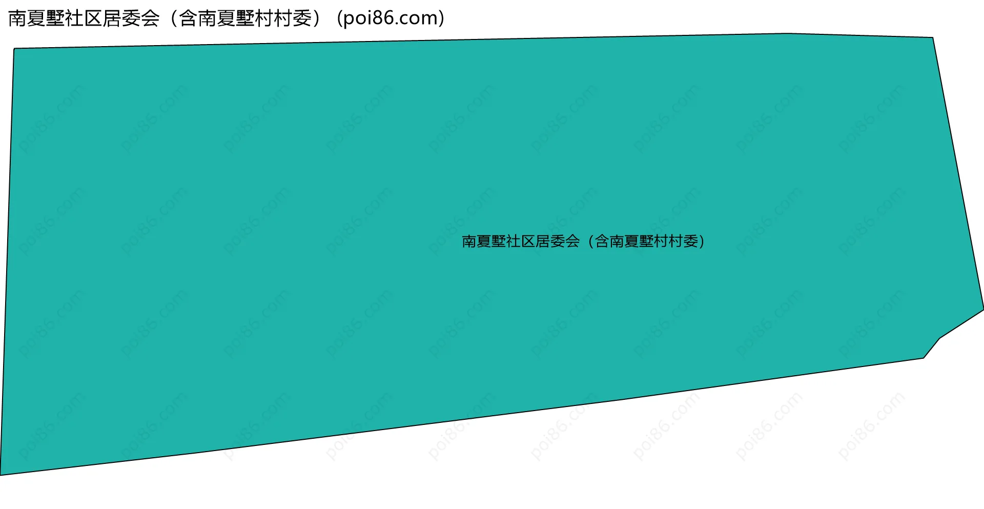 南夏墅社区居委会（含南夏墅村村委）边界地图