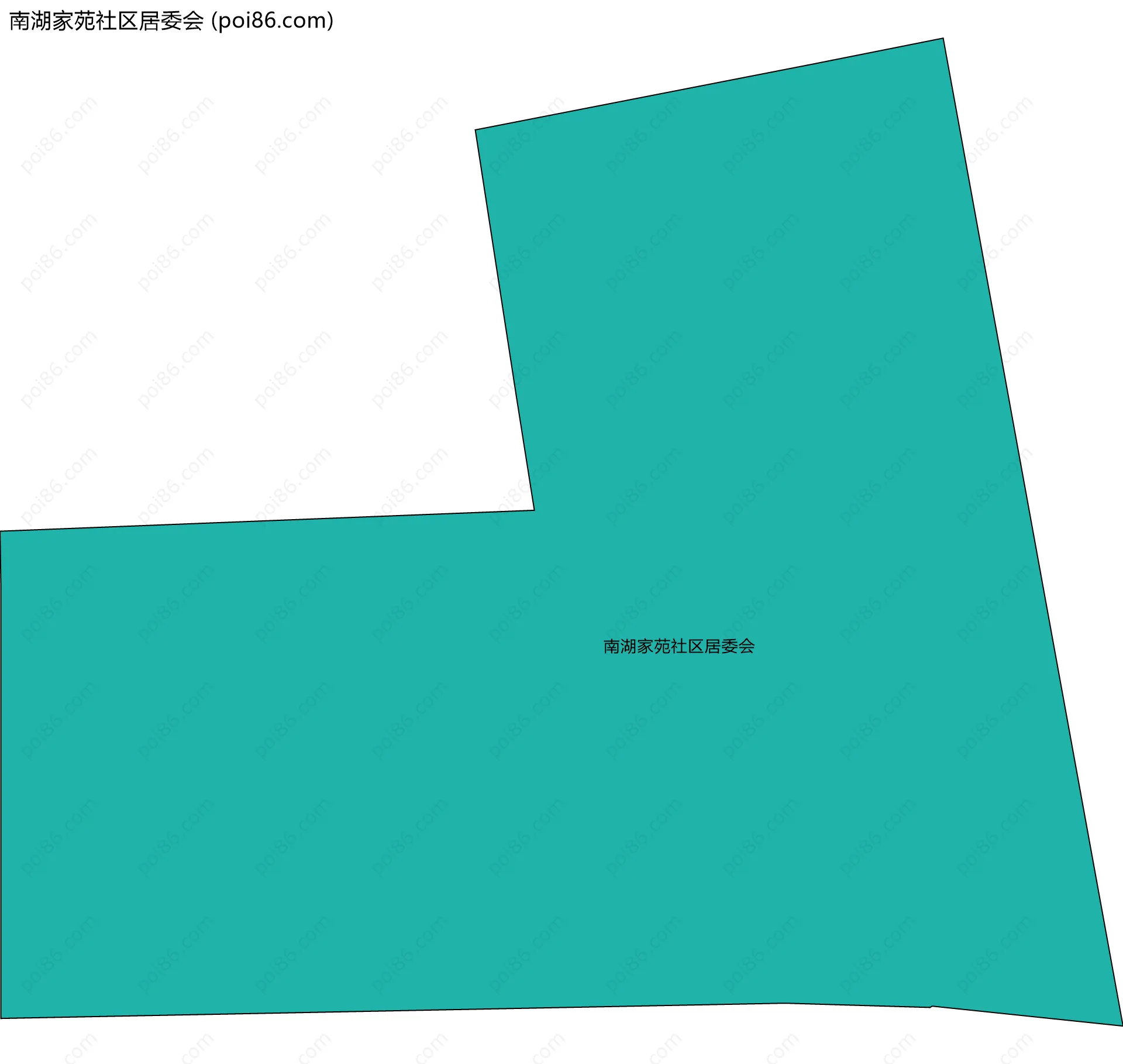 南湖家苑社区居委会边界地图