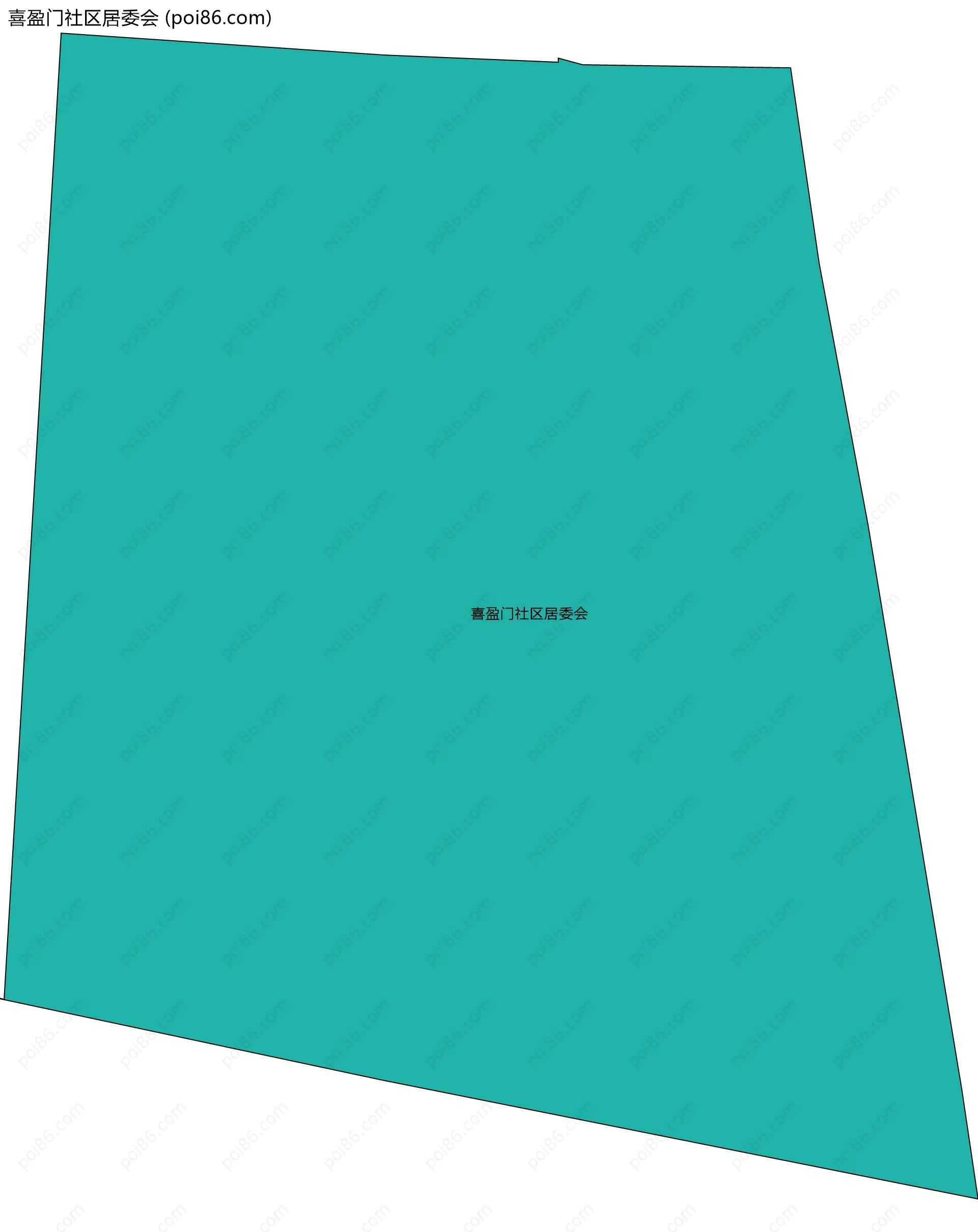 喜盈门社区居委会边界地图