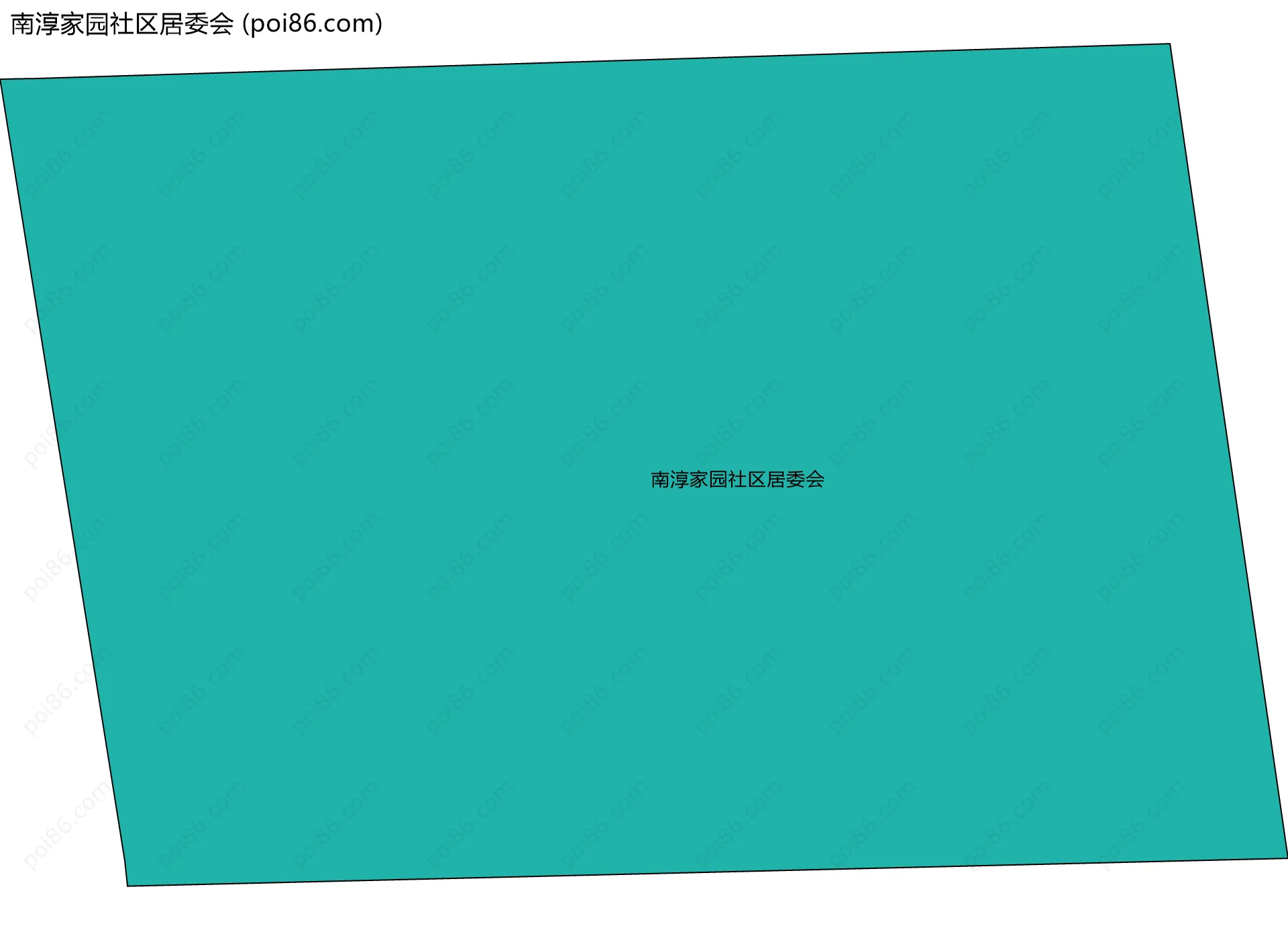 南淳家园社区居委会边界地图