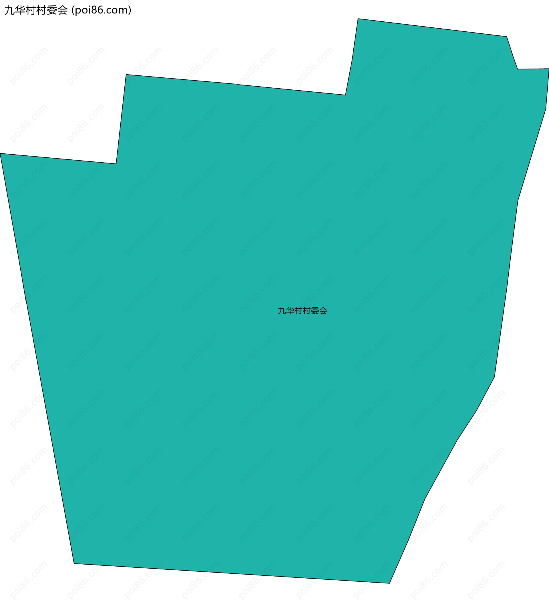 九华村村委会边界地图