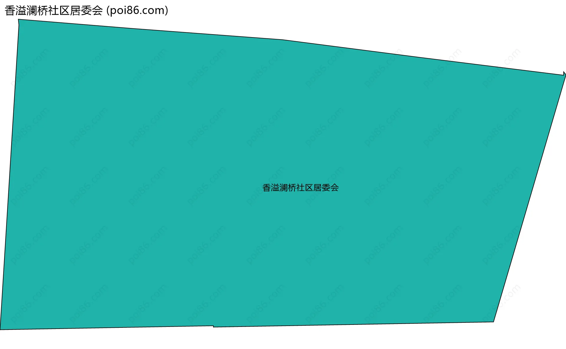 香溢澜桥社区居委会边界地图
